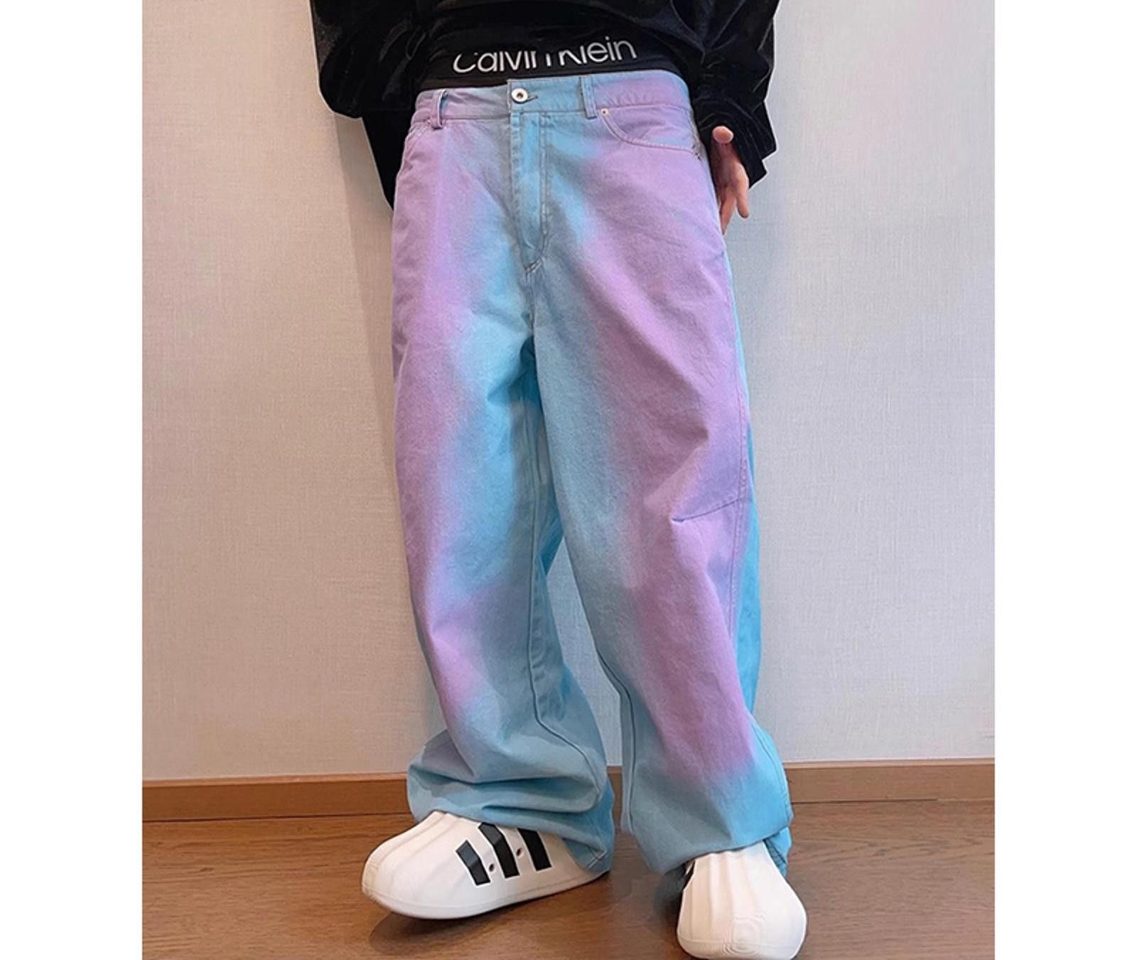 Jean Trendy Gradient Baggy Jeans Size US 32 / EU 48 - 2 Thumbnail