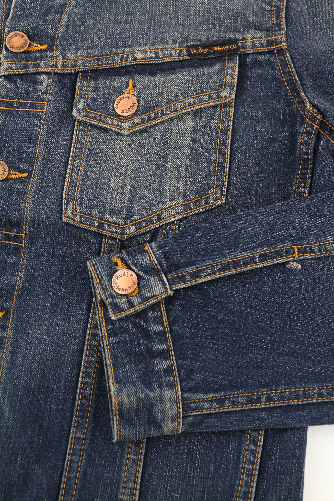 Nudie Jeans BILLY DARK AUTHENTIC DENIM S Blue Denim Jacket 80401 Size US S / EU 44-46 / 1 - 5 Thumbnail