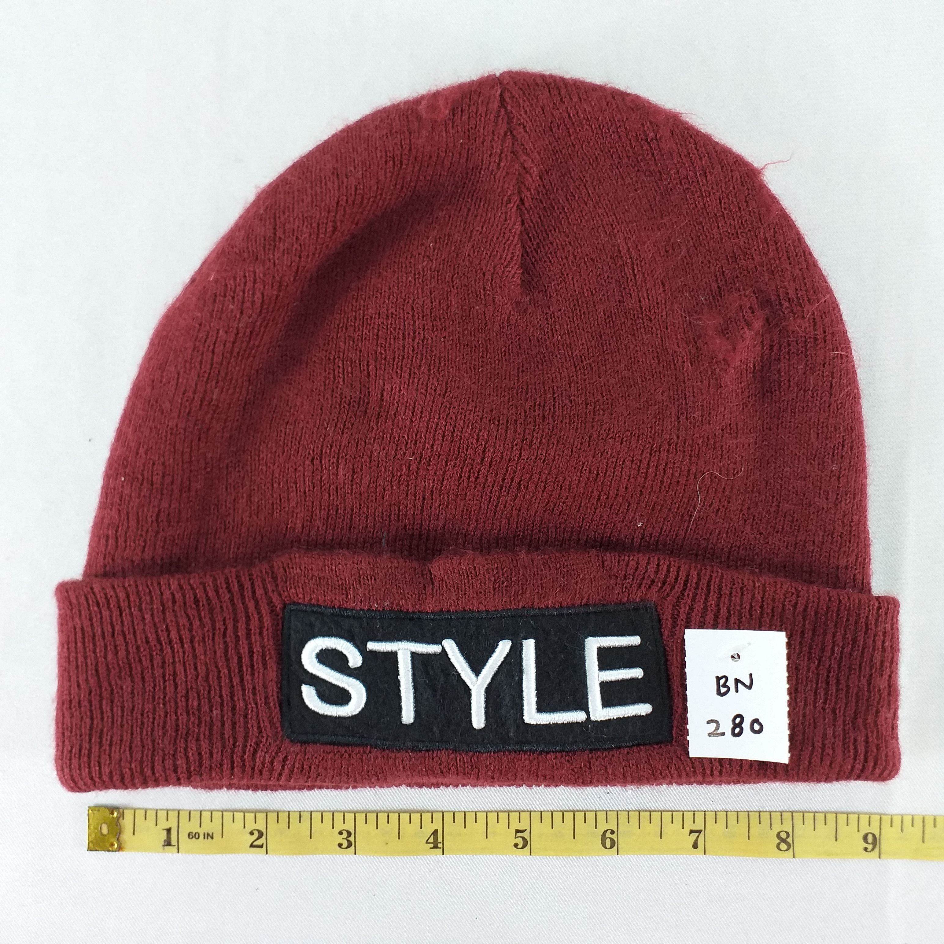 Japanese Brand Style Embroidery Snow Cap Hat Beanie -BN280 Size ONE SIZE - 3 Thumbnail
