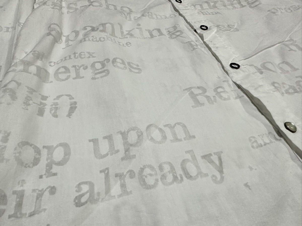 BERNINGS SHO 🔥Rare Y2K Berning Sho Poem Shirt Long Sleeve Size US M / EU 48-50 / 2 - 5 Thumbnail