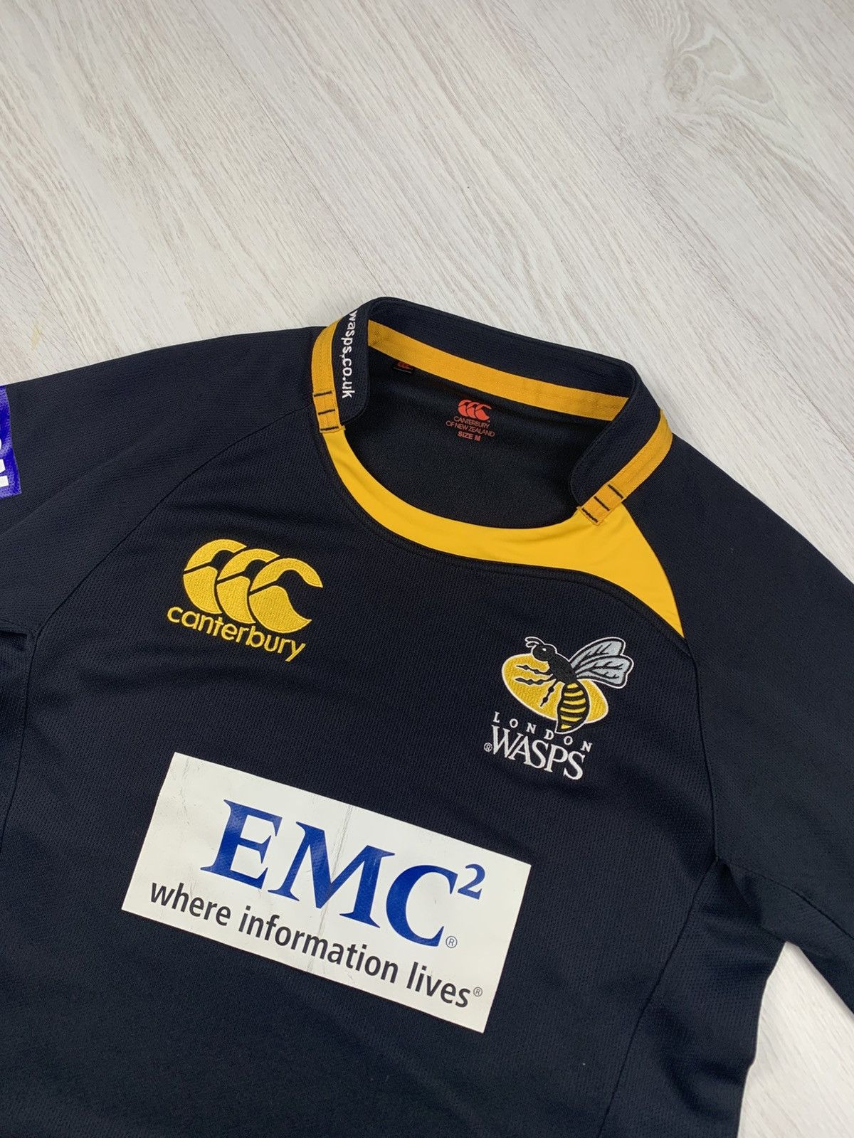 Canterbury of New Zealand London Wasps Rugby Home Shirt 2009/2010 - Canterbury Men’s Size US M / EU 48-50 / 2 - 4 Thumbnail