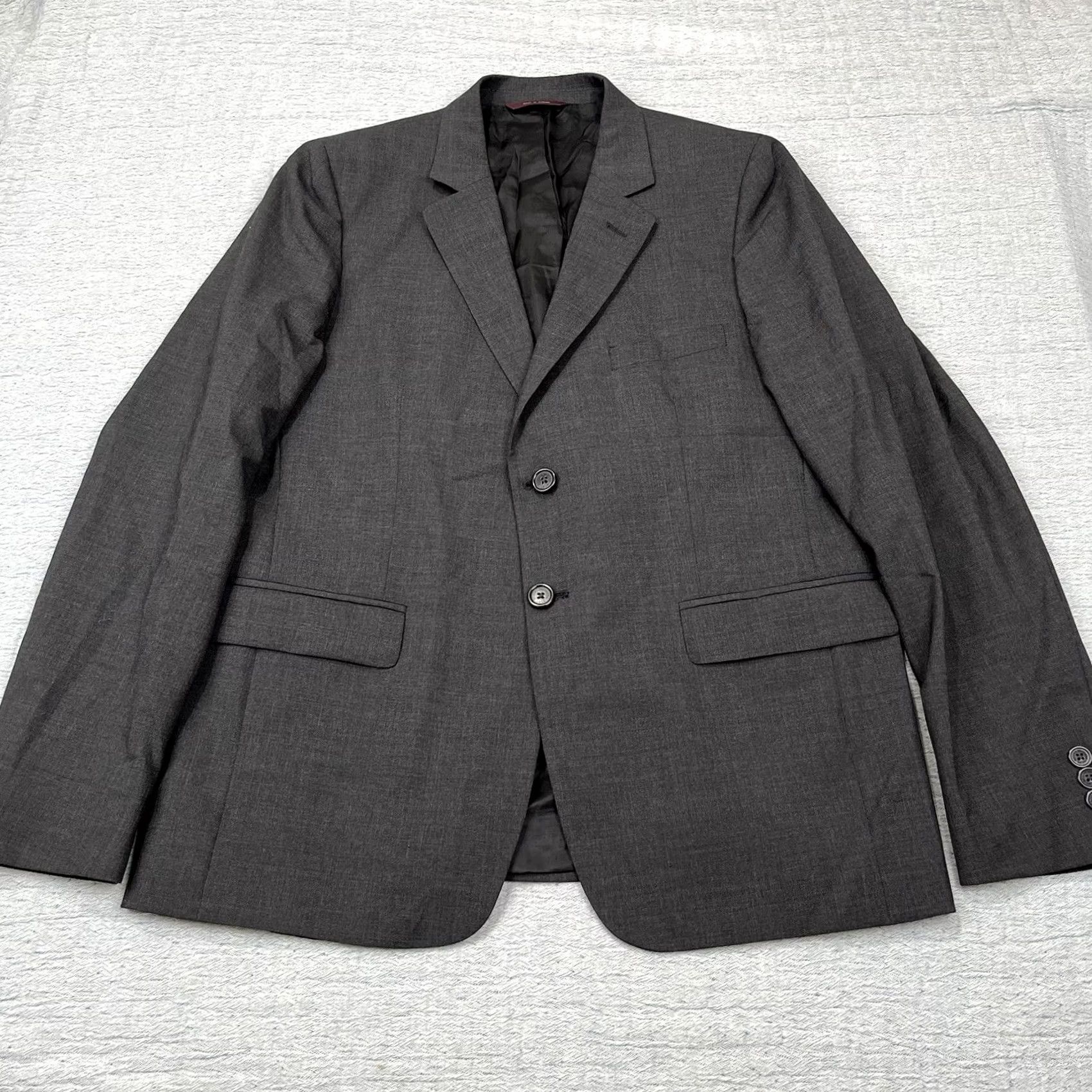 Brooks Brothers VINTAGE Brooks Brothers Mens BrooksEase Wool USA Blazer Jacket Sport Coat Black SZ 40S Size 40R - 3 Thumbnail