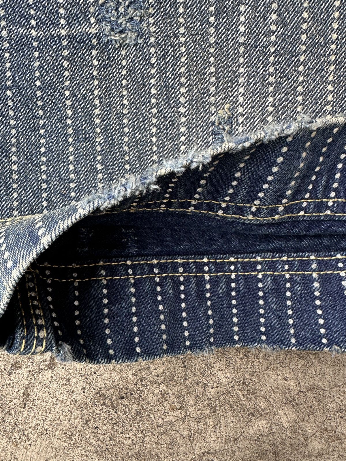Japanese Brand Wabash Buckleback Double Knee Dungaree Striped Union Kountry Size US 36 / EU 52 - 17 Thumbnail