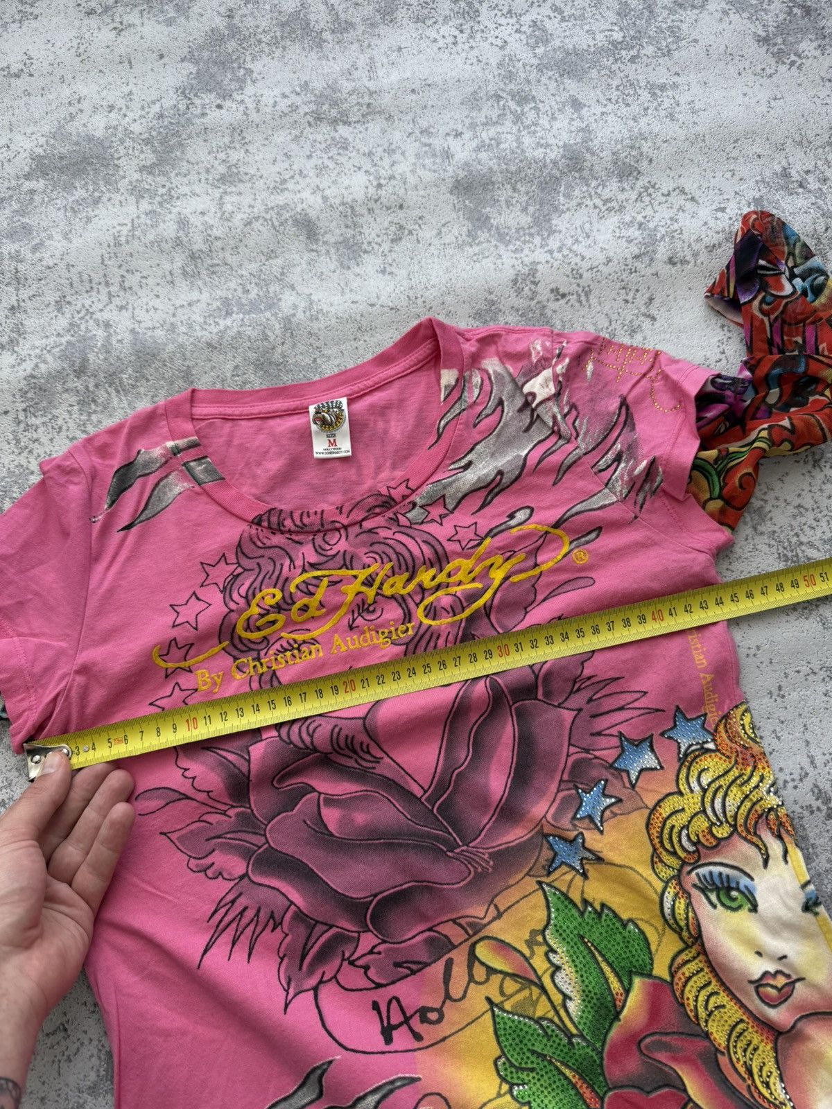 Ed Hardy Crazy Ed Hardy Y2K Overprint Long Sleeve Made in USA Size M / US 6-8 / IT 42-44 - 12 Thumbnail