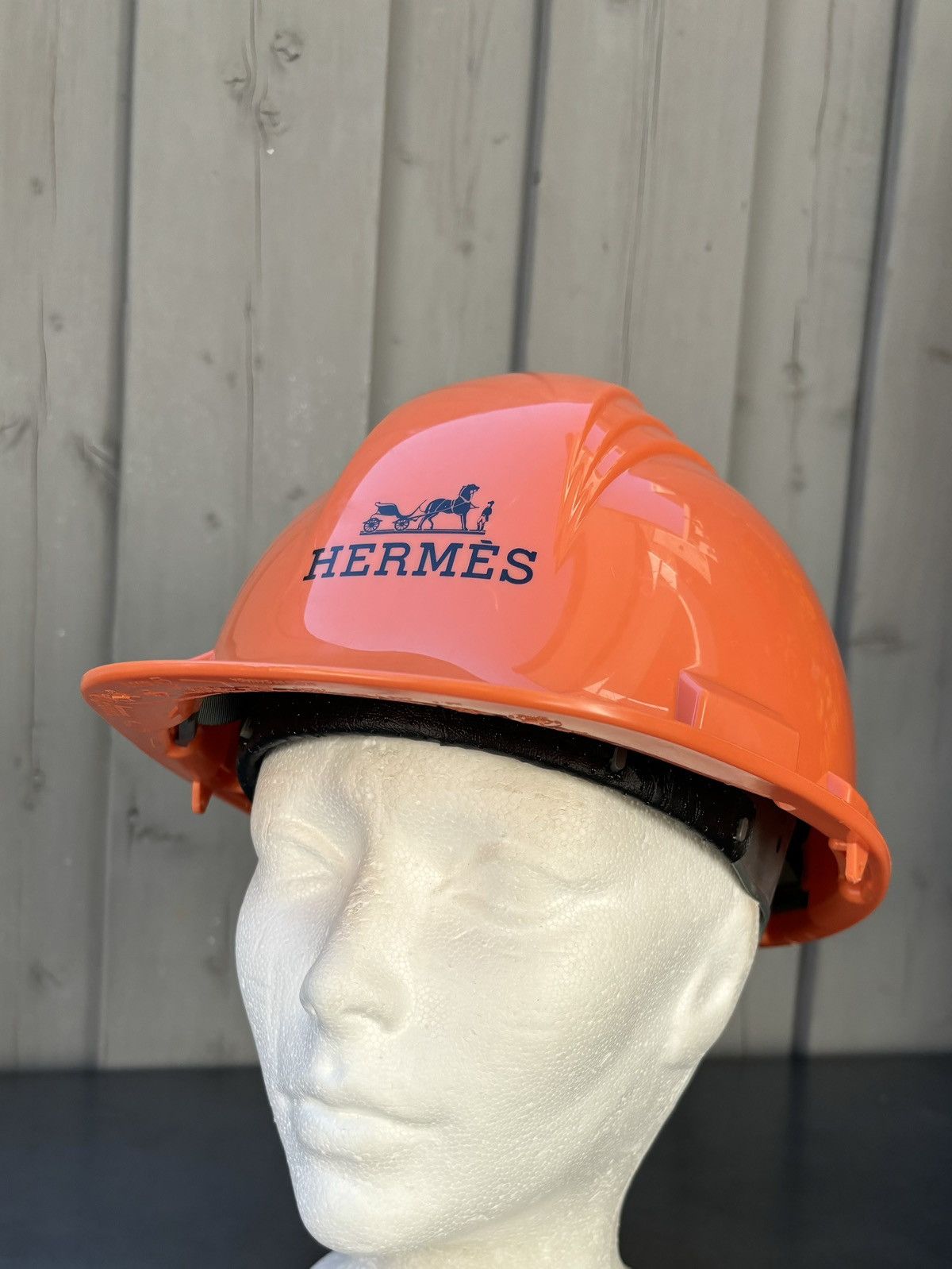 Designer × Hermes 2008 Hermes Hard Hat Hermès Toronto Construction Helmet Y2K Size ONE SIZE - 6 Thumbnail