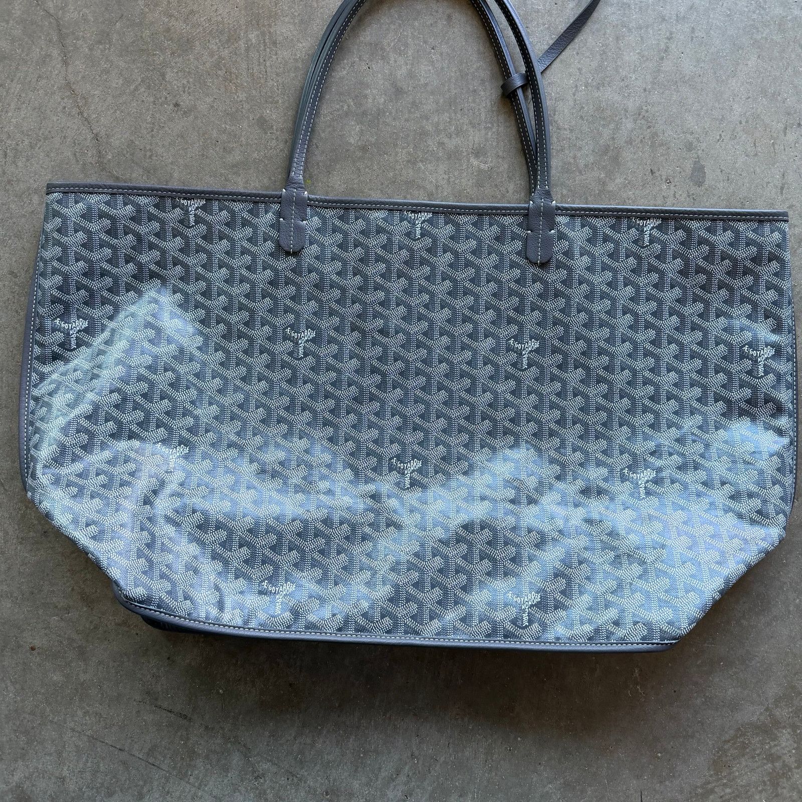 Goyard Goyard Anjou GM Calfskin And Canvas Tote Bag Size ONE SIZE - 12 Thumbnail