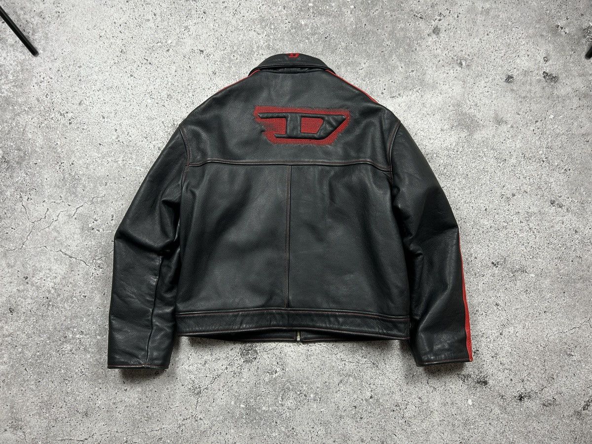 Diesel Diesel archive 00s leather biker jacket Size US L / EU 52-54 / 3 - 2 Thumbnail
