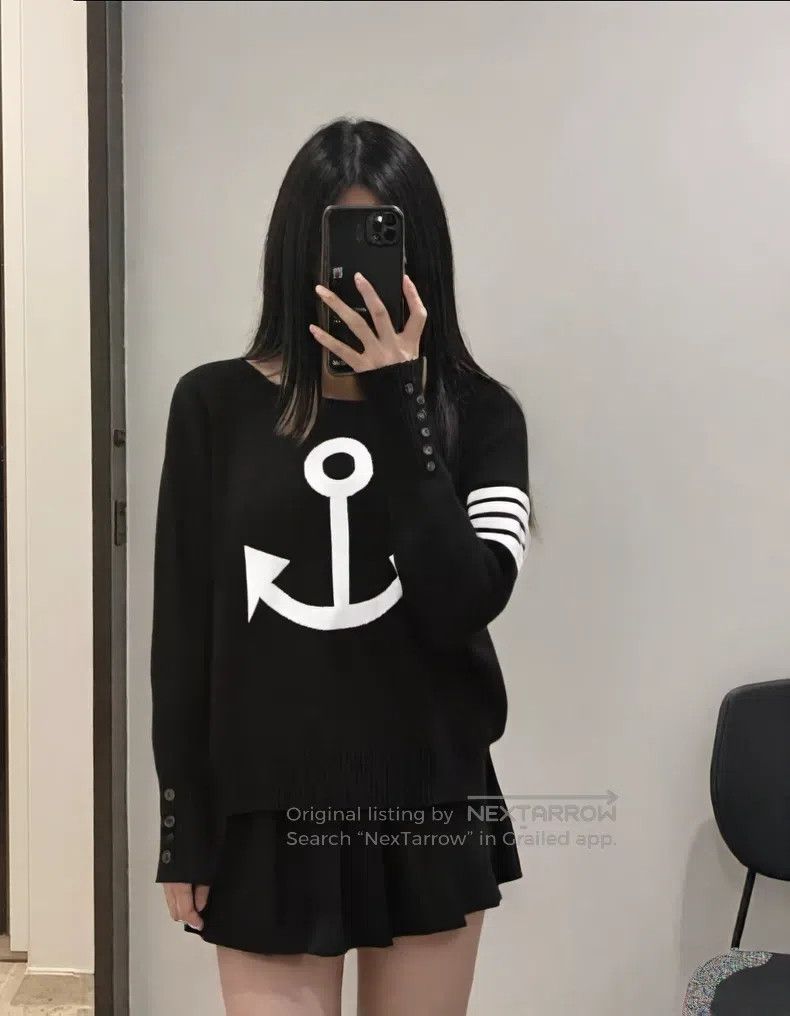 Thom Browne Thom Browne Anchor Knit Sweater Size US M / EU 48-50 / 2 - 7 Thumbnail