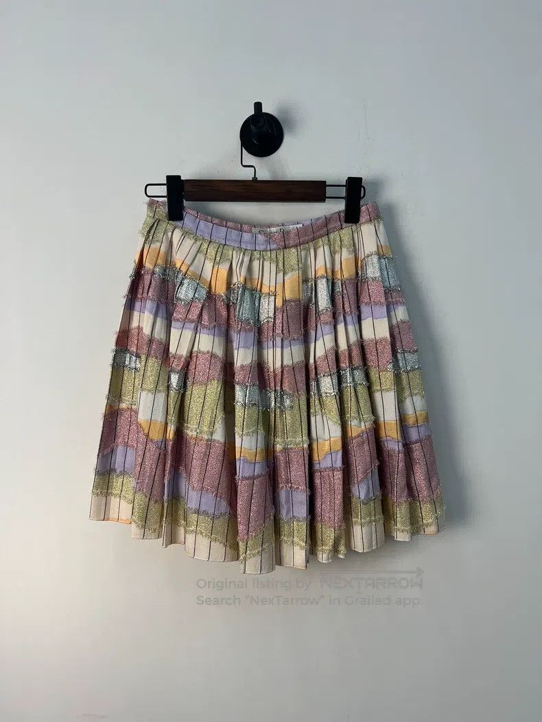 Dior Dior Woollen mulberry silk blended pleated skirt Size 24" / US 00 / IT 34 - 1 Thumbnail