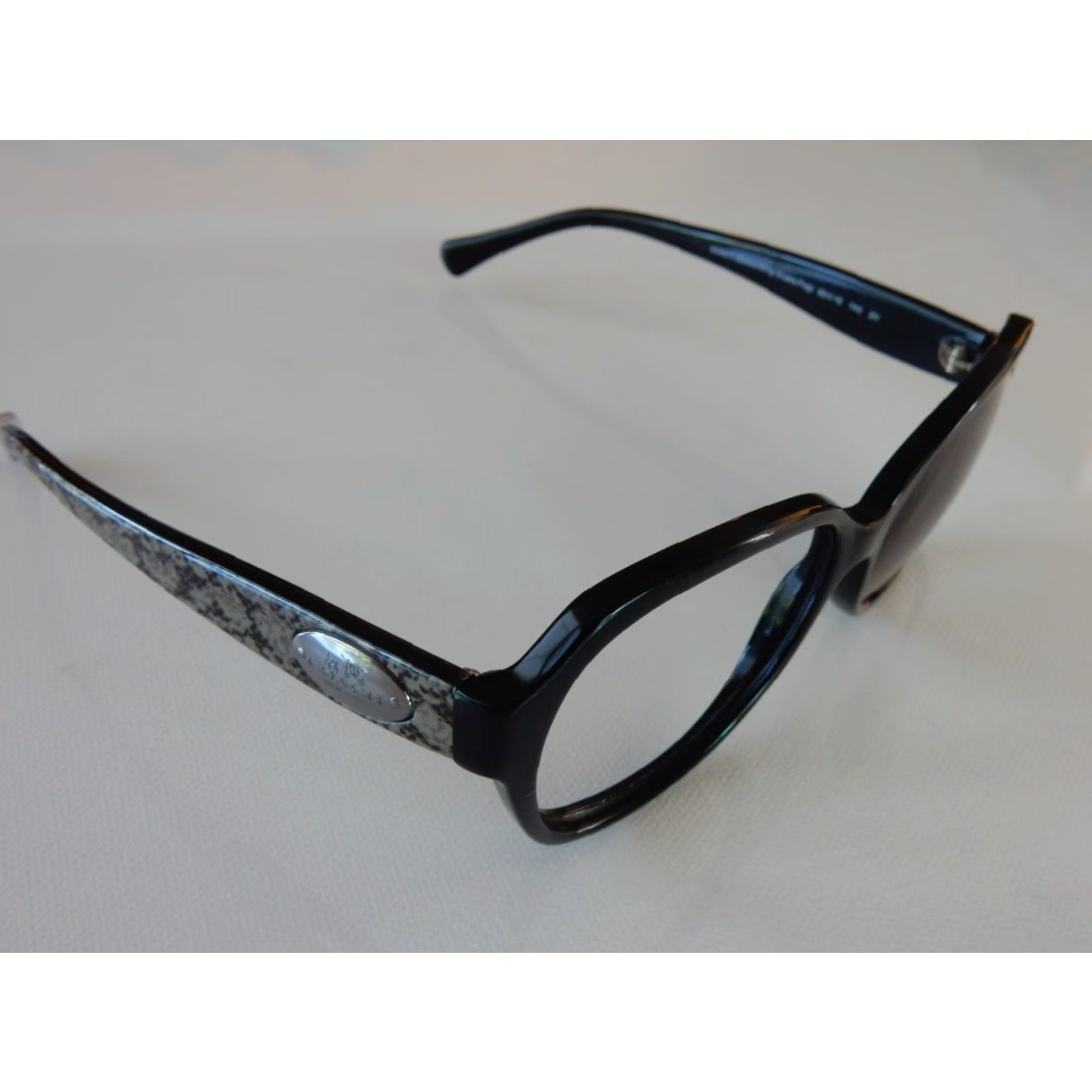 Coach VINTAGE Coach Sunglasses Women's Frames 59x16 140 Black Animal Print Fog Missing Lens Size ONE SIZE - 2 Thumbnail