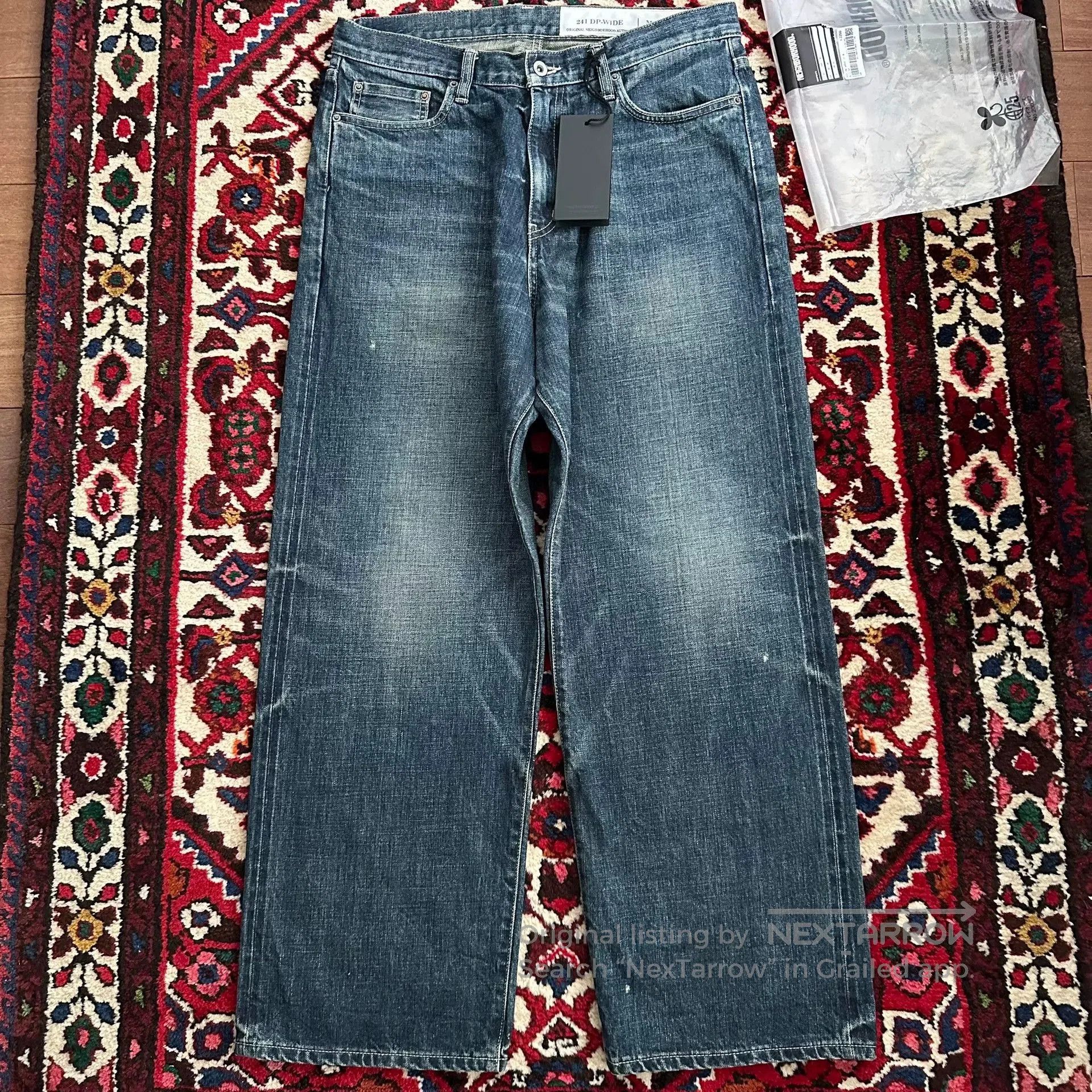 Neighborhood neighborhood wide leg denim pants M size. Size US 44 / EU 60 - 2 Thumbnail