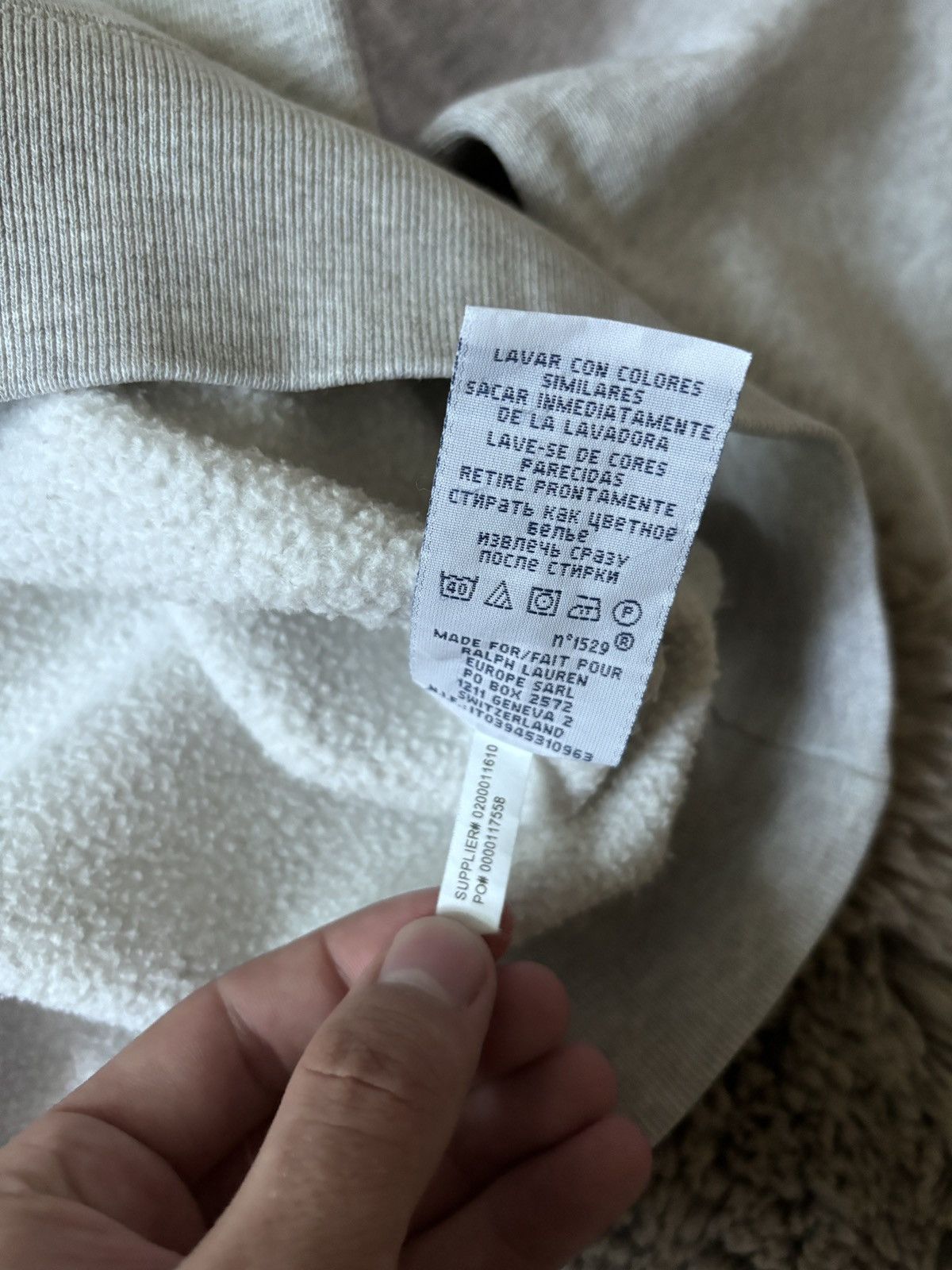Polo Ralph Lauren × Ralph Lauren × Vintage Polo Ralph Lauren sweatshirt vintage basic black horse Size US XXL / EU 58 / 5 - 7 Thumbnail