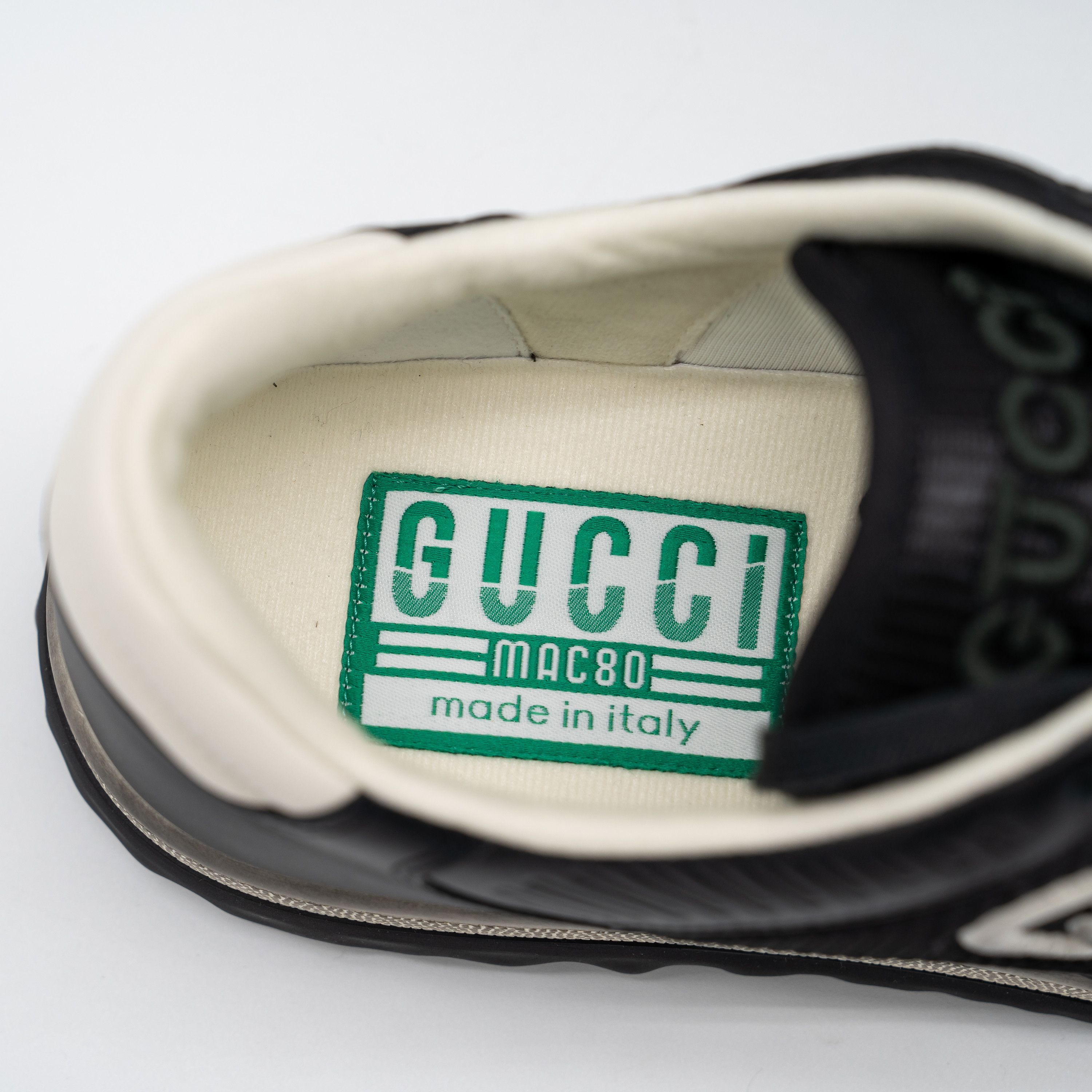 Gucci Gucci MAC80 Sneakers Black Off White Leather Size US 10 / EU 43 - 10 Thumbnail