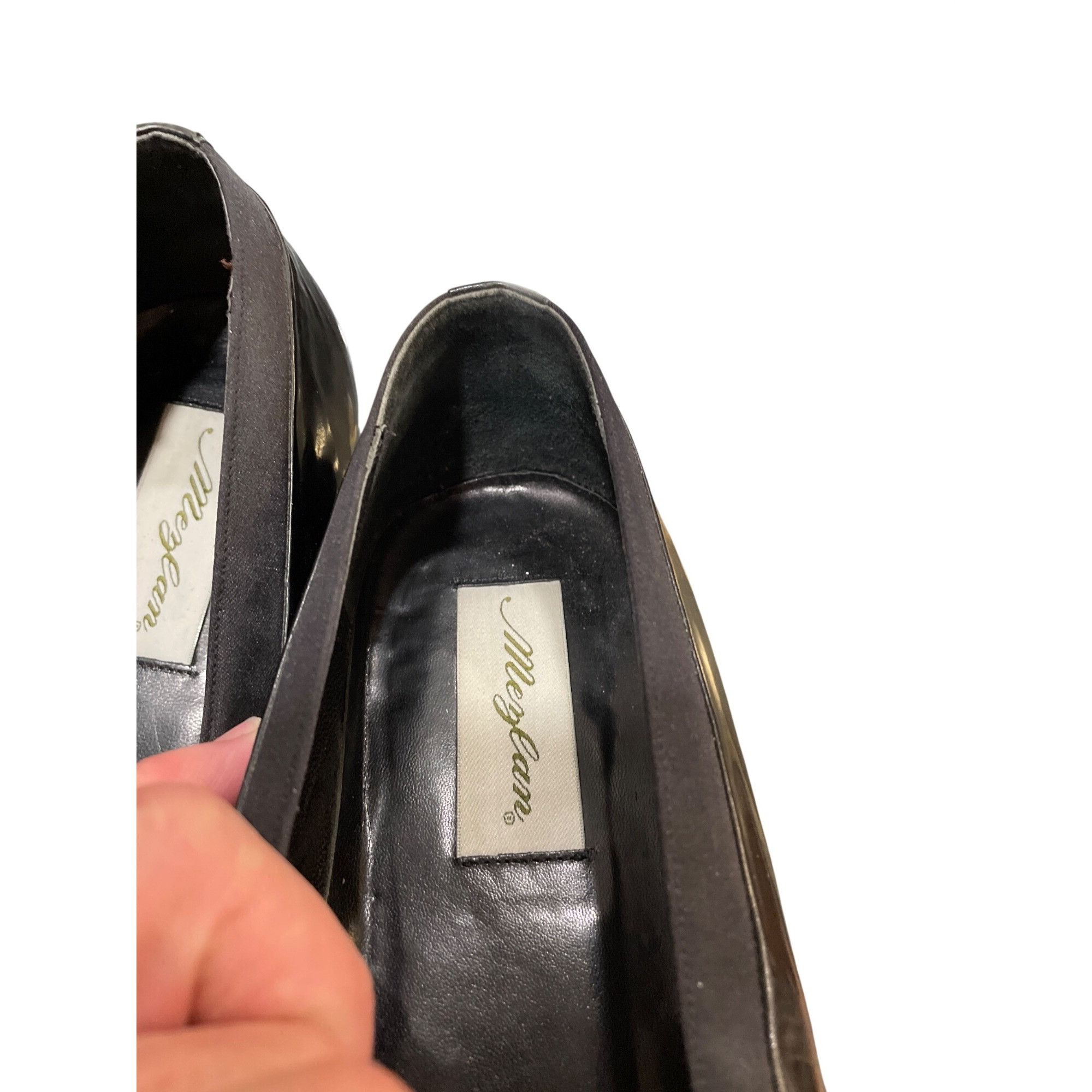 Mezlan Mezlam Mirage mens handmade black patent leather slip on loa Size US 11 / EU 44 - 12 Thumbnail