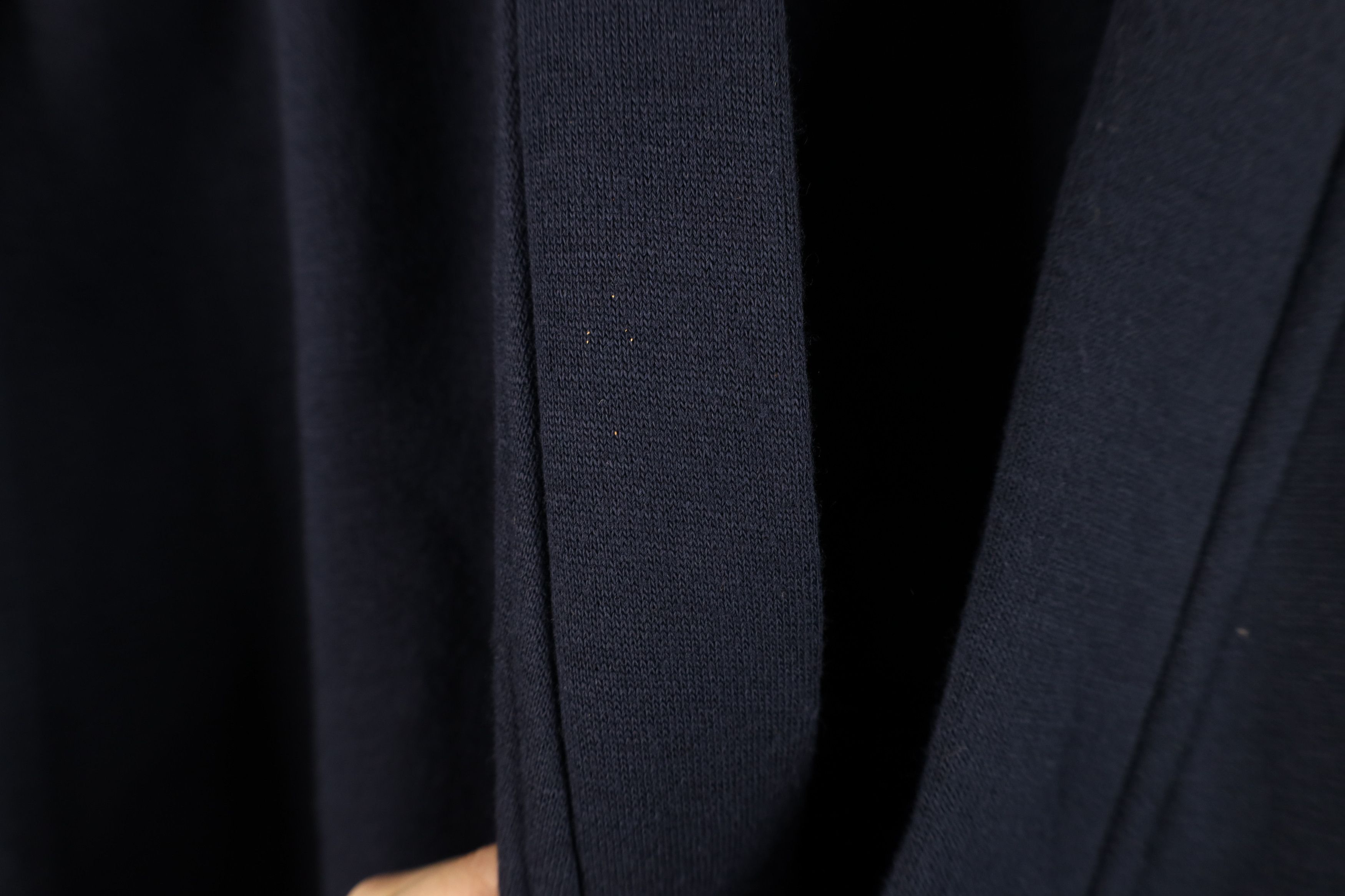 Vintage Vintage 90s Streetwear Blank Cardigan Sweatshirt Navy Blue Size US L / EU 52-54 / 3 - 5 Thumbnail