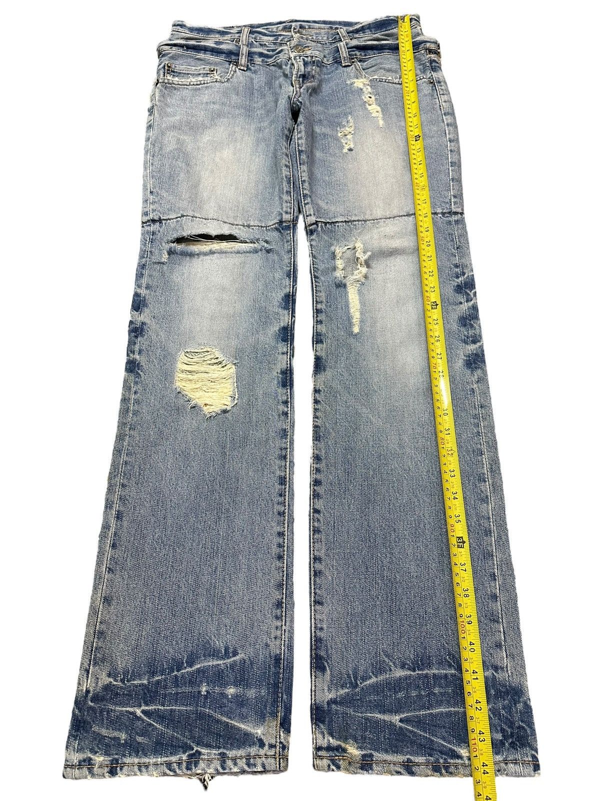 Other Vintage Japanese PPFM Double Waist Distress Style Jeans Size US 34 / EU 50 - 13 Thumbnail