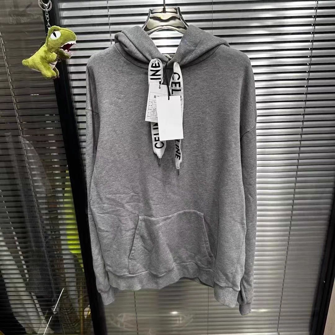 Celine hoodie drawstring logo L new with tags 2688