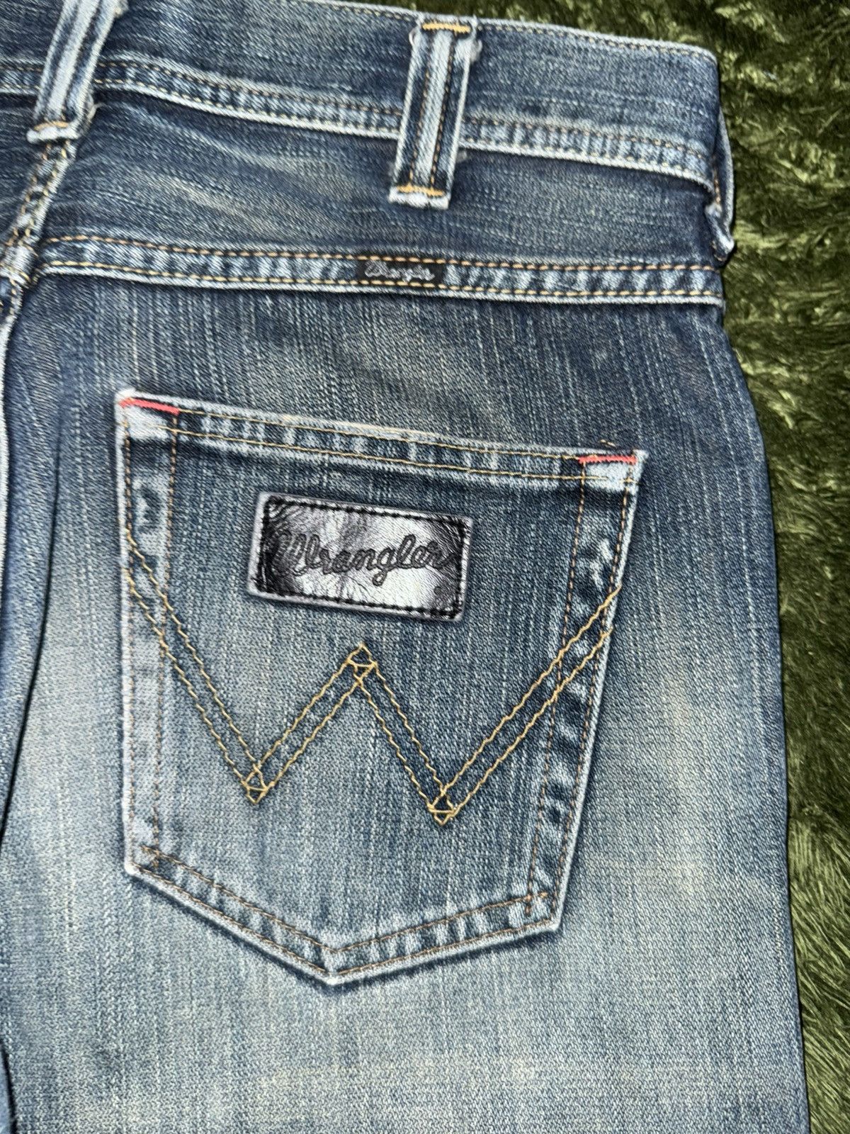 Wrangler [29] wrangler japan red batek vintage washed denim pants Size US 29 - 11 Thumbnail