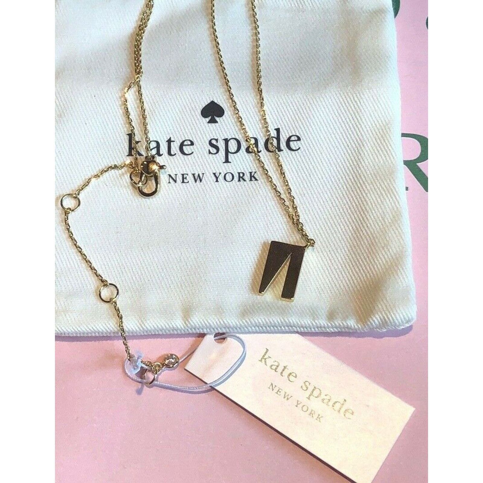 Kate Spade Kate Spade Truly Yours Initial N Pendant Necklace Gold tone Size ONE SIZE - 4 Thumbnail