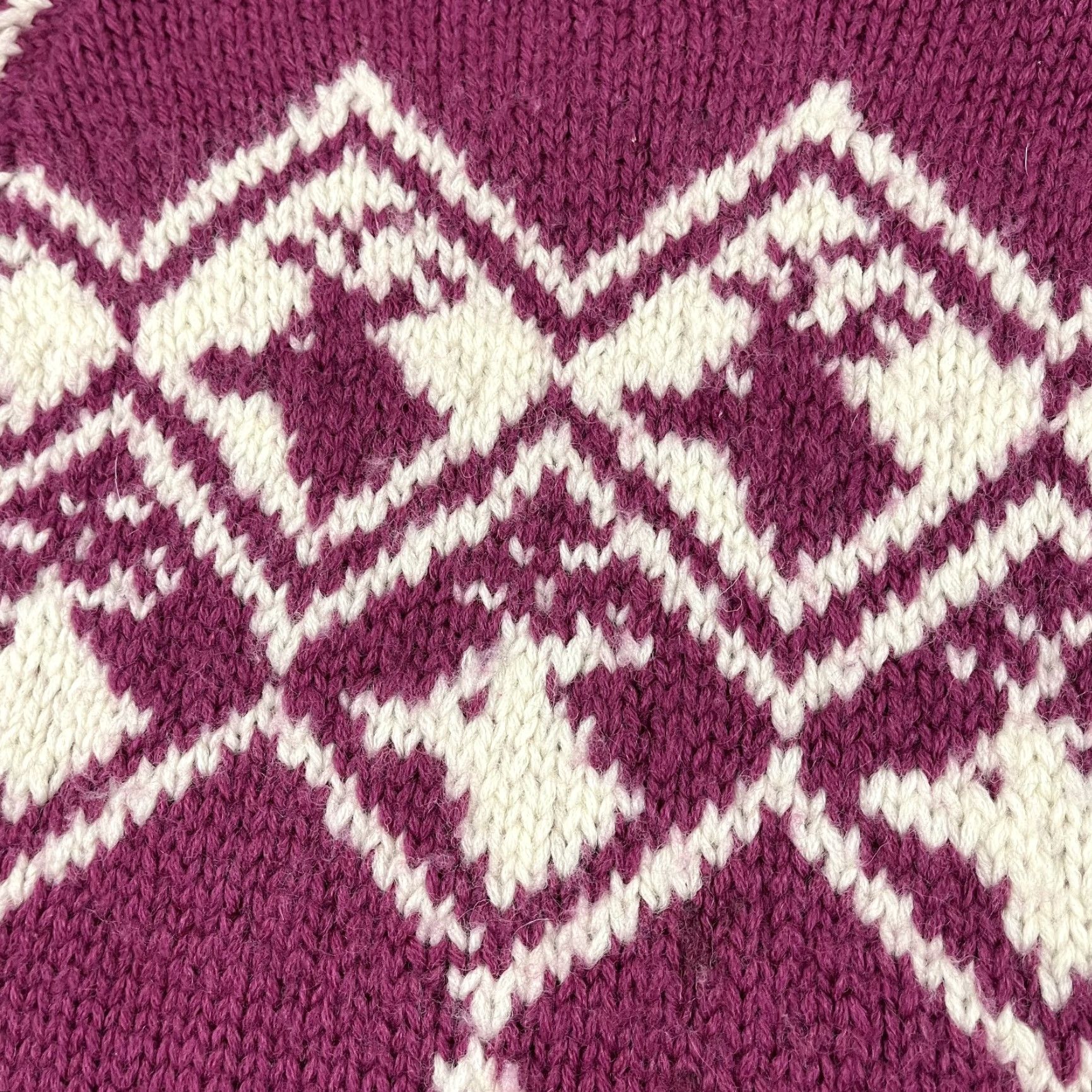 Pinko VTG Hemisphere Hand Made Sweater Adult Men Large Pink Wool Knit Reindeer Grandpa Size US L / EU 52-54 / 3 - 3 Thumbnail