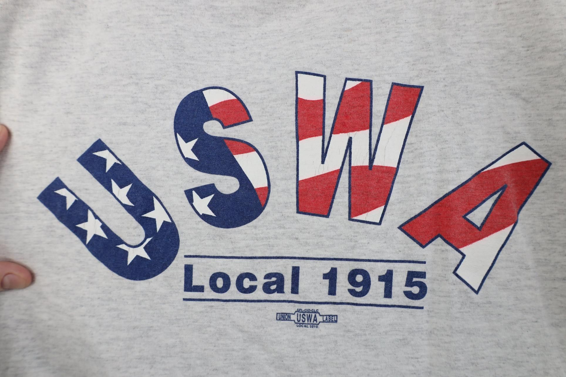 Vintage Vintage 90s Union United Steelworkers of America T-Shirt Size US L / EU 52-54 / 3 - 4 Thumbnail