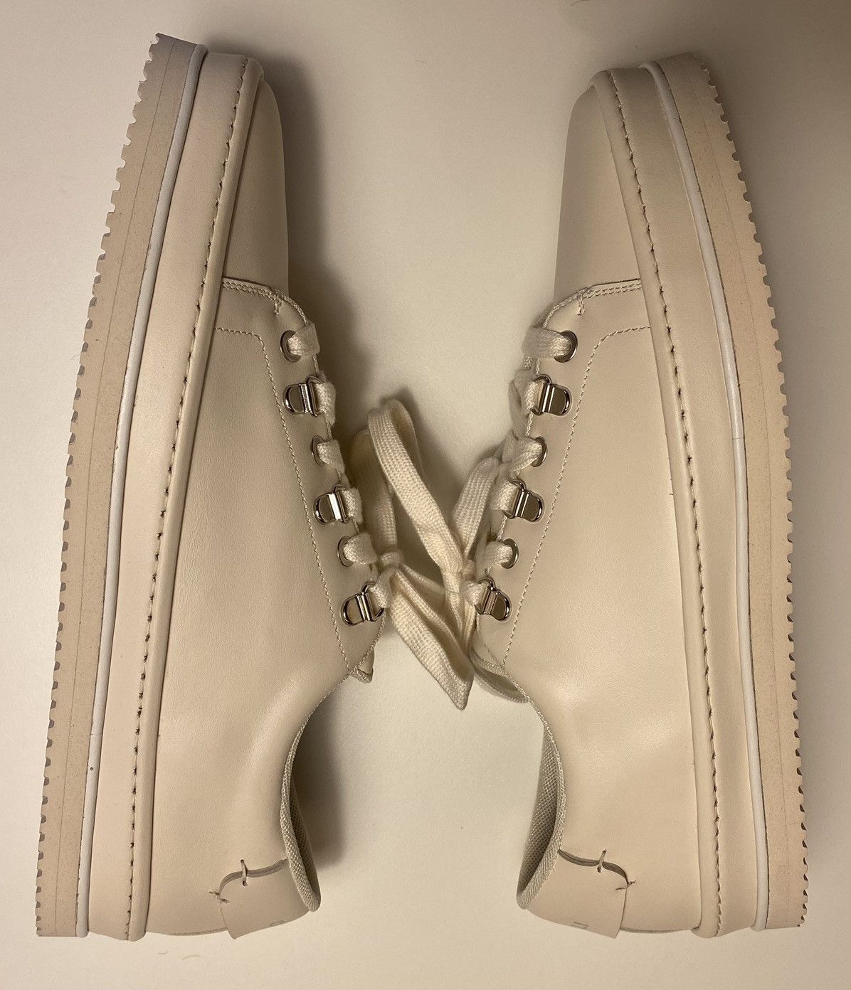 Quercioli Quercioli leather ivory sneakers Size US 8 / EU 41 - 2 Thumbnail