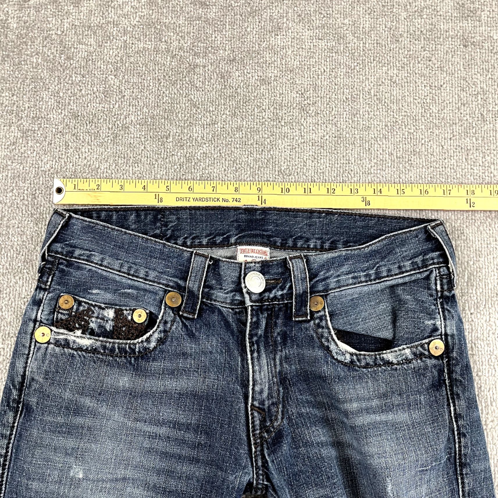 True Religion VINTAGE No, True Religion Jeans Mens 32 x 33 Bobby Distressed Denim Hip Hop 90s Mens Jeans Blue 32x33 Size US 32 / EU 48 - 5 Thumbnail