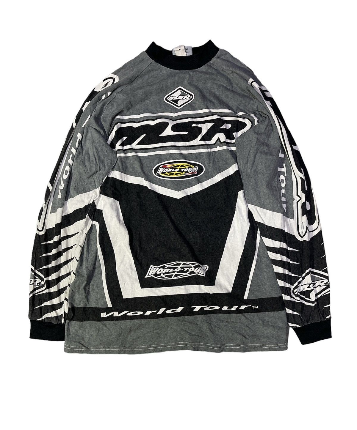 image of Racer Worldwide x Sports Specialties Vintage Msr Worlds Tour Motocross Long Sleeve Tshirt in Grey (