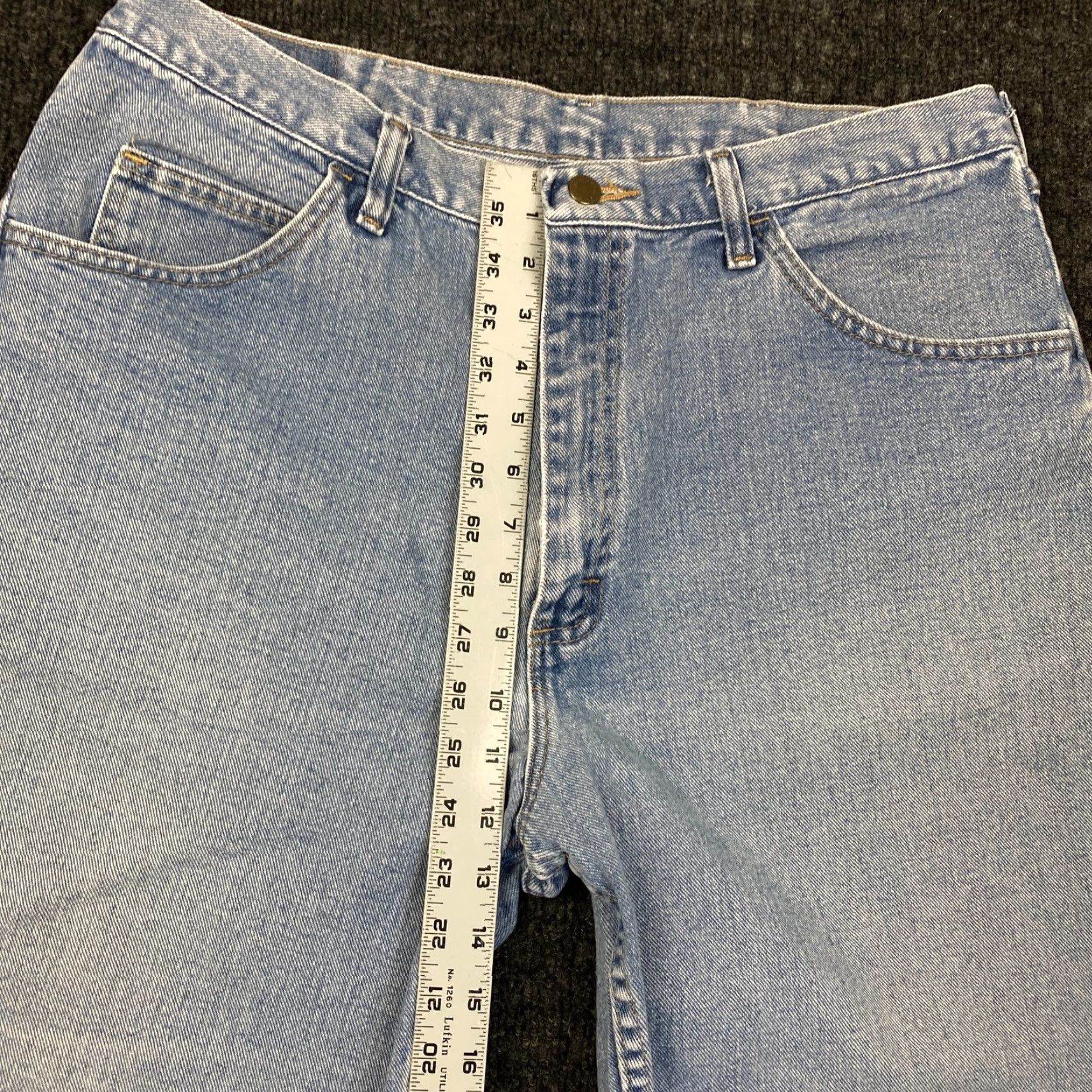 Wrangler VINTAGE Wrangler Jorts Jeans Denim Shorts Men 36 Light Blue Distressed 90s Y2K Bermuda Baggy 5-Pocket Denim Casual Vintage Mens Wrangler Jorts Size US 36 / EU 52 - 6 Thumbnail