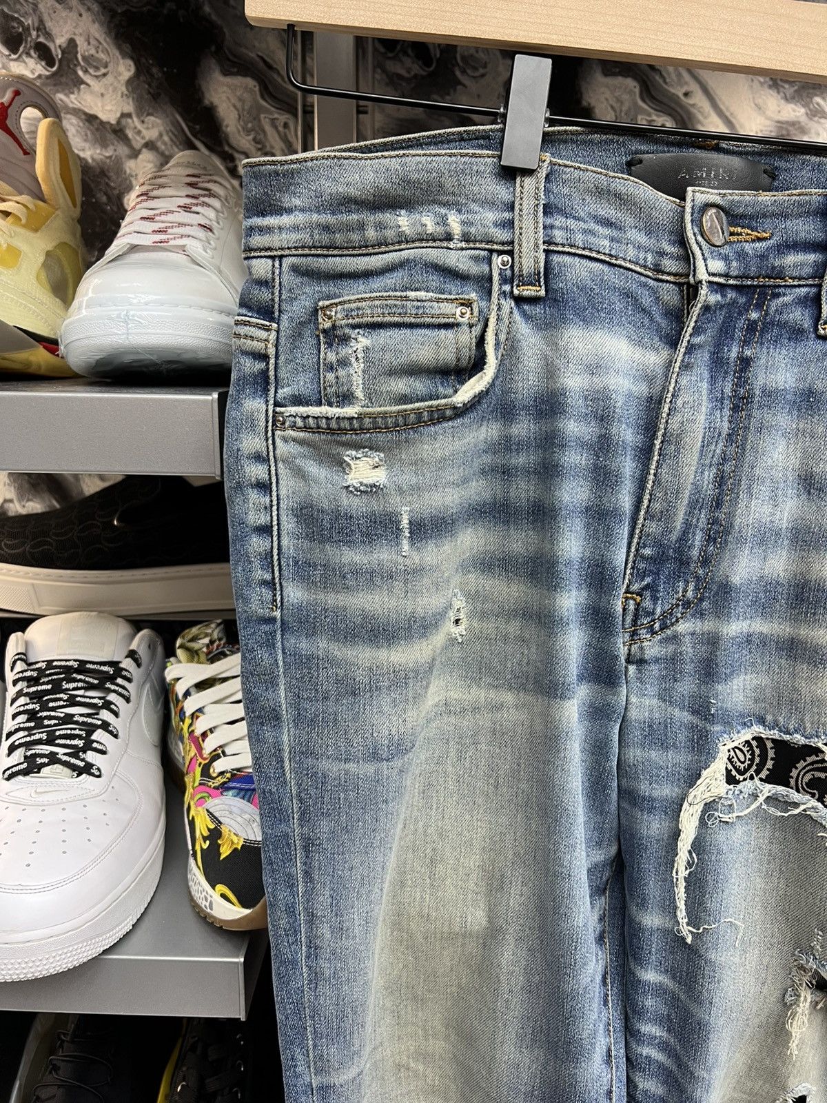 Amiri Amiri Ripped Skinny Jeans Size US 32 / EU 48 - 4 Thumbnail