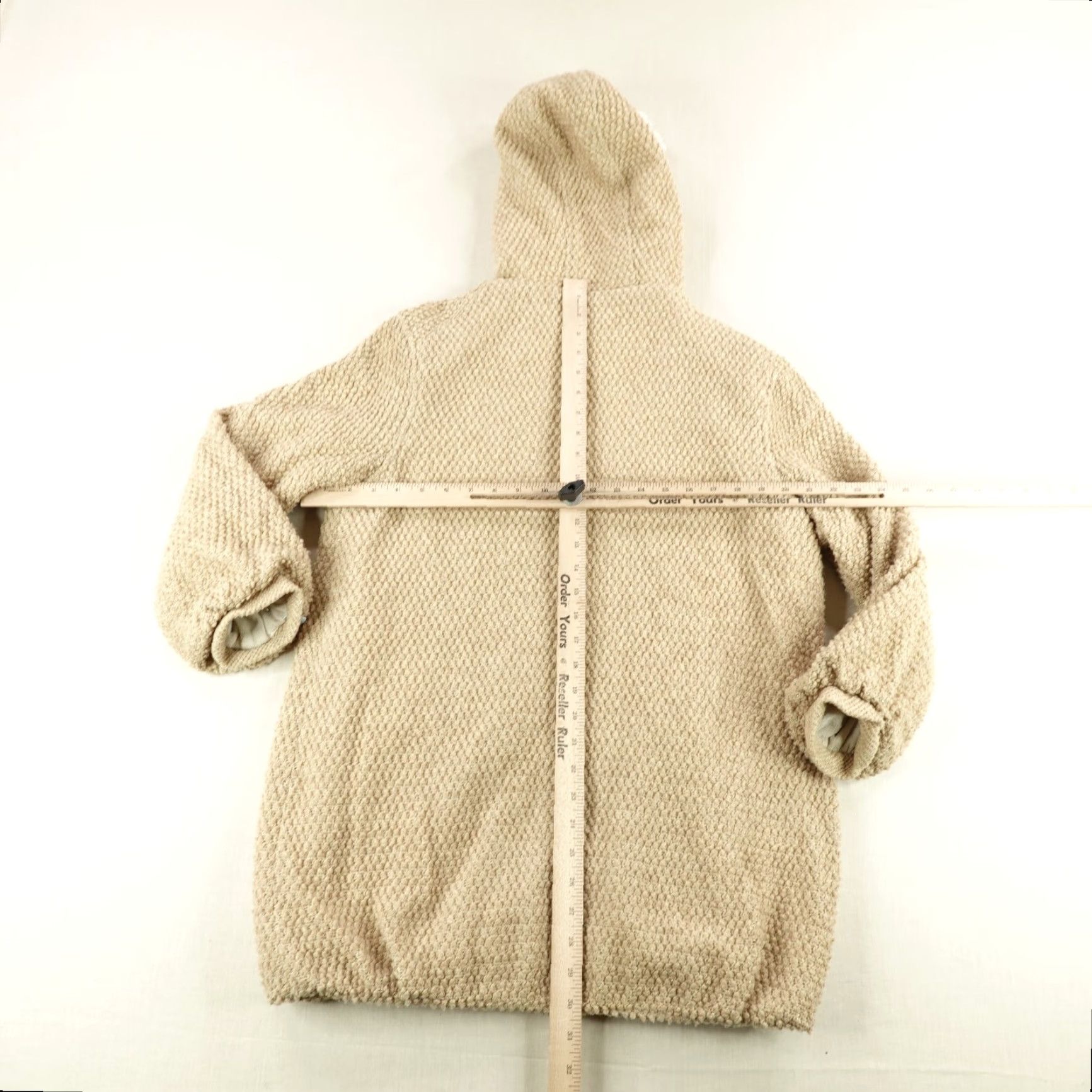 Issey Miyake VINTAGE ISSEY MIYAKE Tsumori Chisato Jacket Women M Beige Wool Hooded Sherpa Fleece Coat 90s Theme Womens Size M / US 6-8 / IT 42-44 - 7 Thumbnail