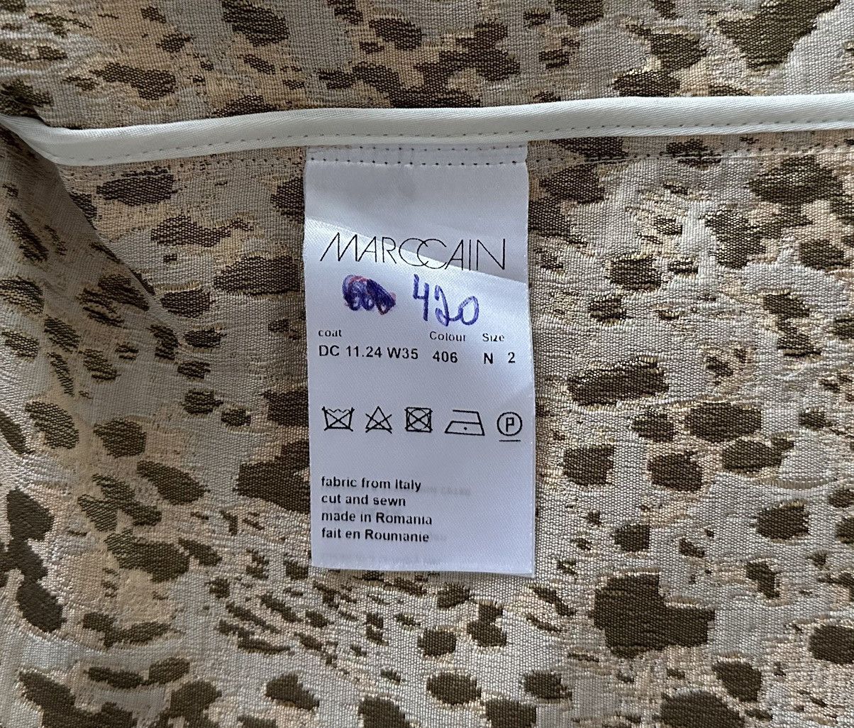 Other Marc Cain Gold Leopard Jacket Blazer Women's Size 2 Size M / US 6-8 / IT 42-44 - 5 Thumbnail