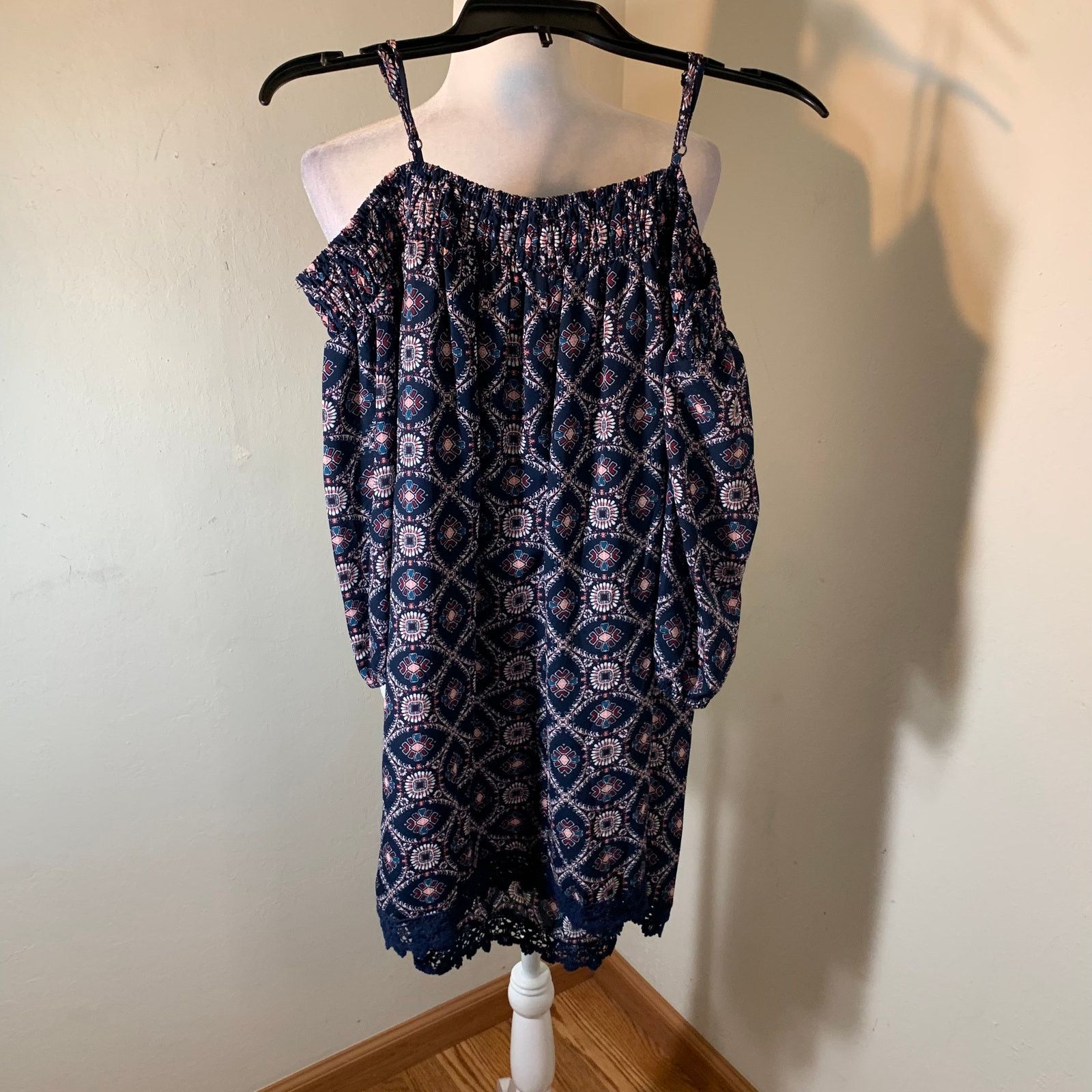 Other Blue Open shoulder dress size L Size L / US 10 / IT 46 - 5 Thumbnail
