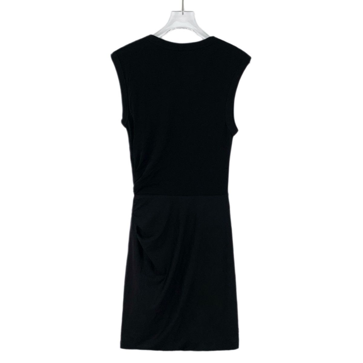 Alexander Wang Alexander Wang Black Ruched Crew Neck Sleeveless Dress K26WX Size XS / US 0-2 / IT 36-38 - 2 Thumbnail