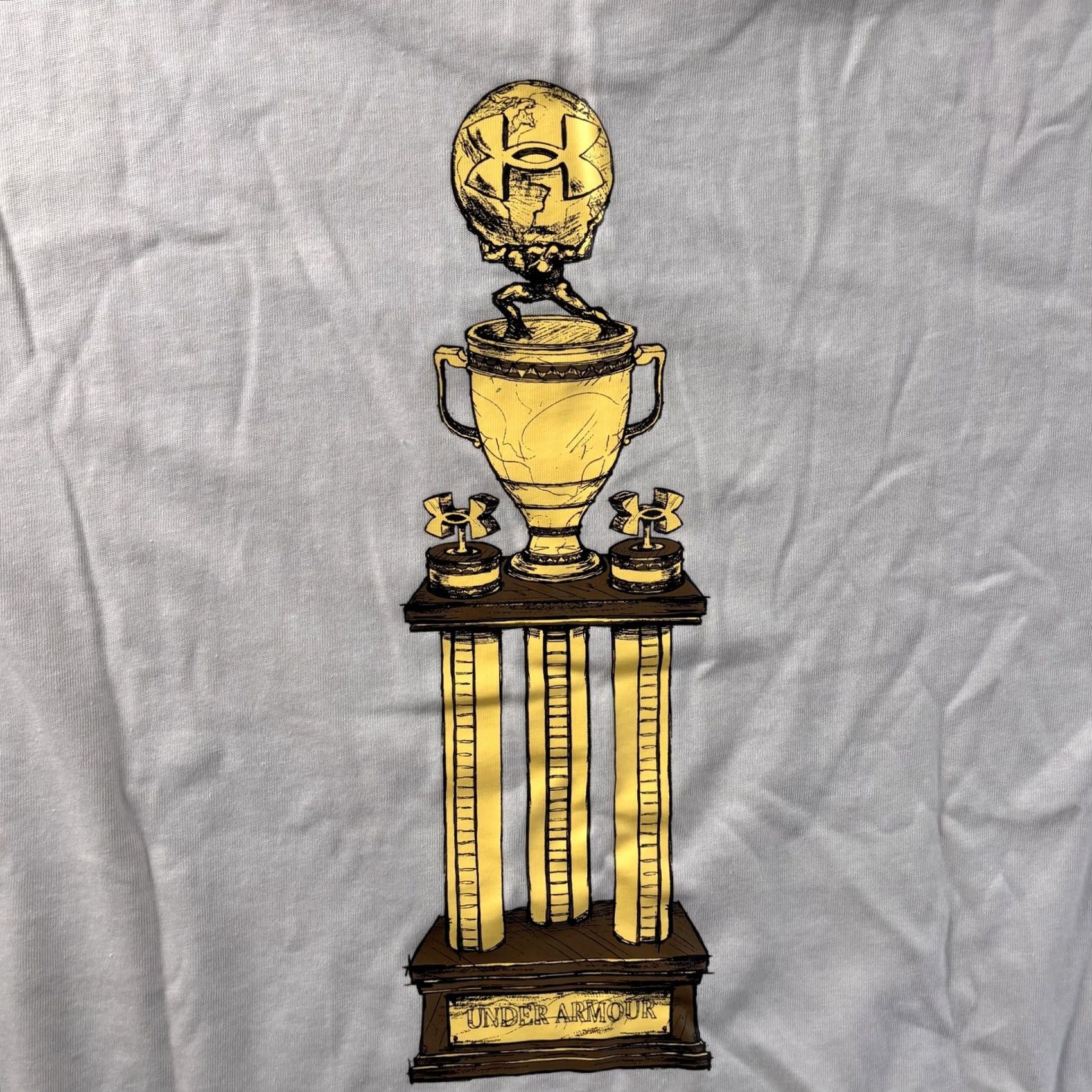 Under Armour Under Armour Shirt Mens Large Gray Trophy Back Graphic Tee T-Shirt UA Size US L / EU 52-54 / 3 - 7 Thumbnail