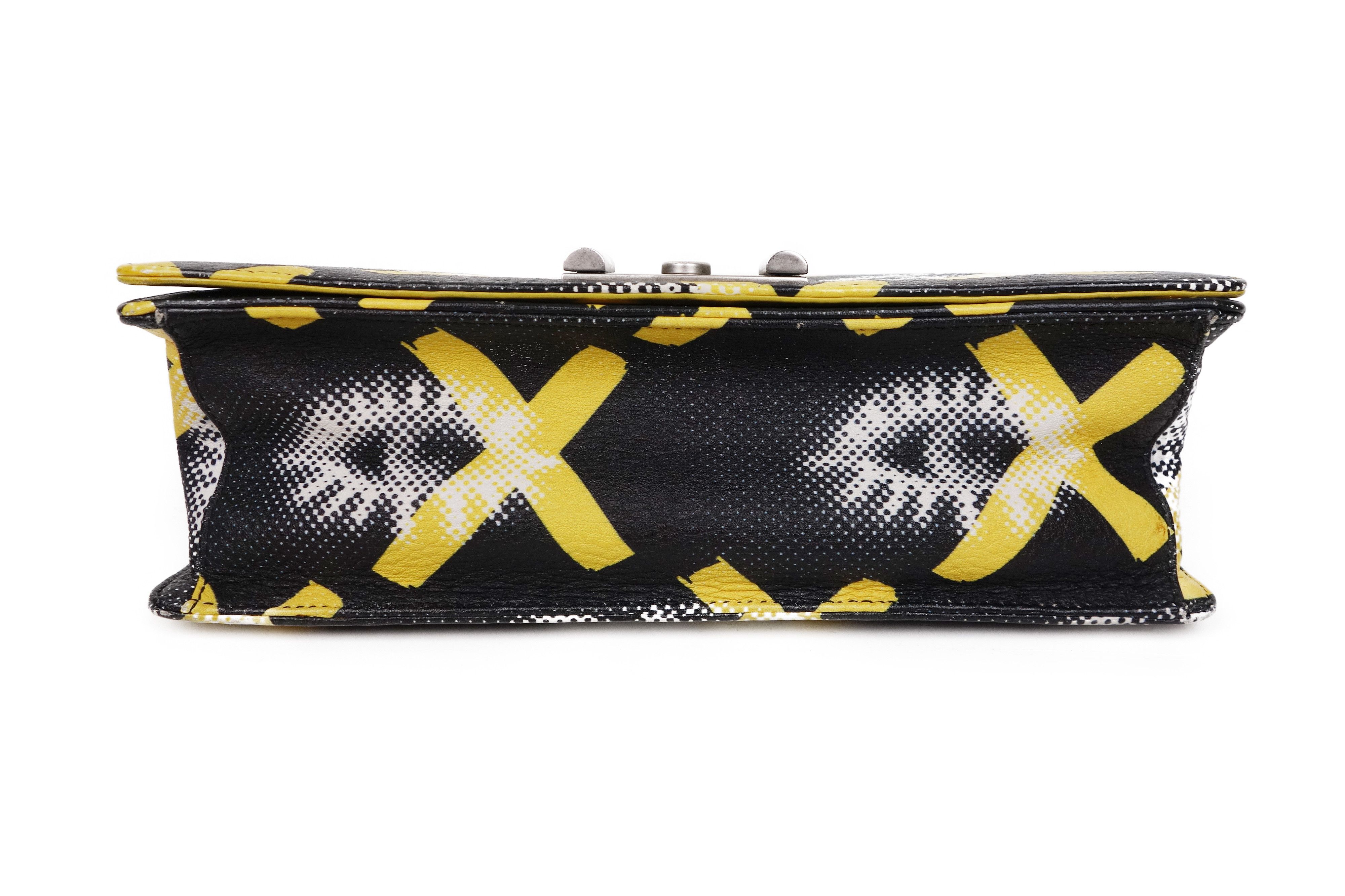 Prada Prada Eyes Print Vitello Daino Lock Flap Bag 2016 Leather Size ONE SIZE - 13 Thumbnail