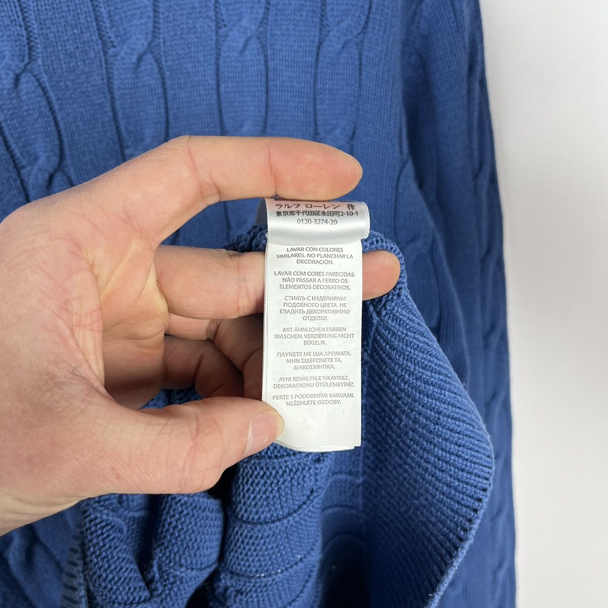 Polo Ralph Lauren Vintage Polo Ralph Lauren cable knit sweater 90’s Size US L / EU 52-54 / 3 - 8 Thumbnail