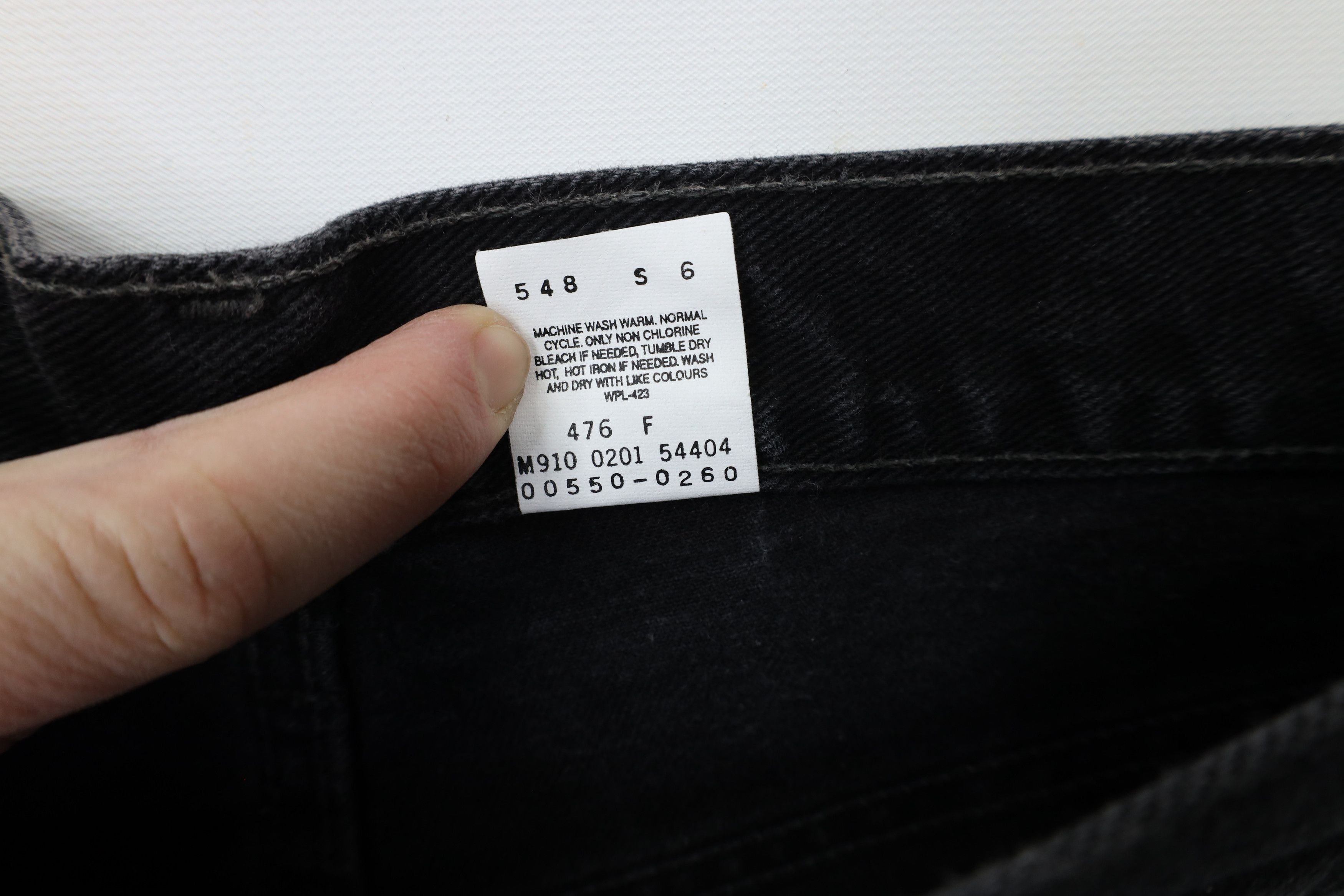 Levi's × Vintage Vintage Y2K 2000 Levis 550 Fit Denim Jeans Black Cotton Size US 29 - 9 Thumbnail