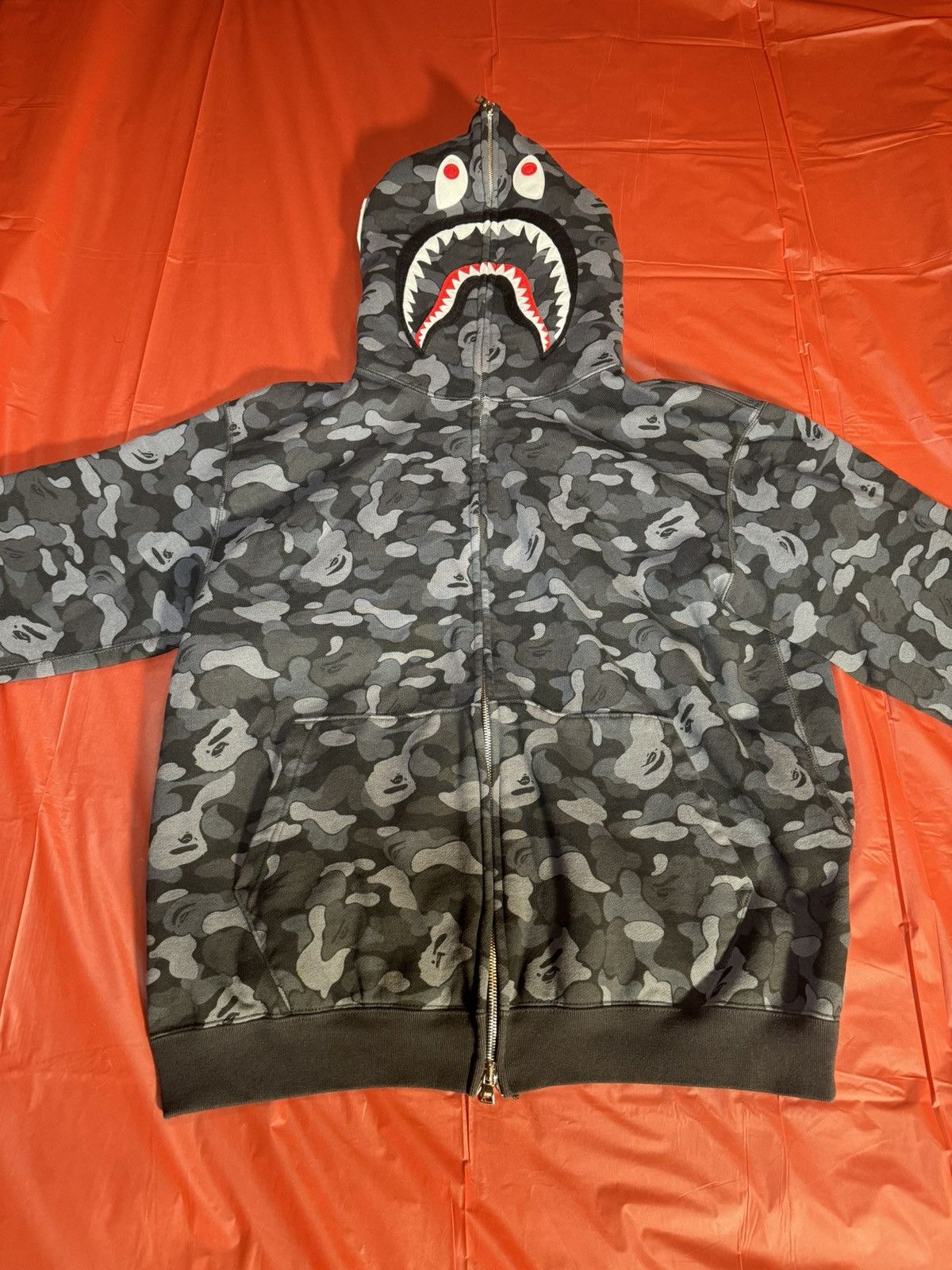 Bape Bape Aoyama Camo Shark Full Zip Hoodie Size US L / EU 52-54 / 3 - 2 Thumbnail