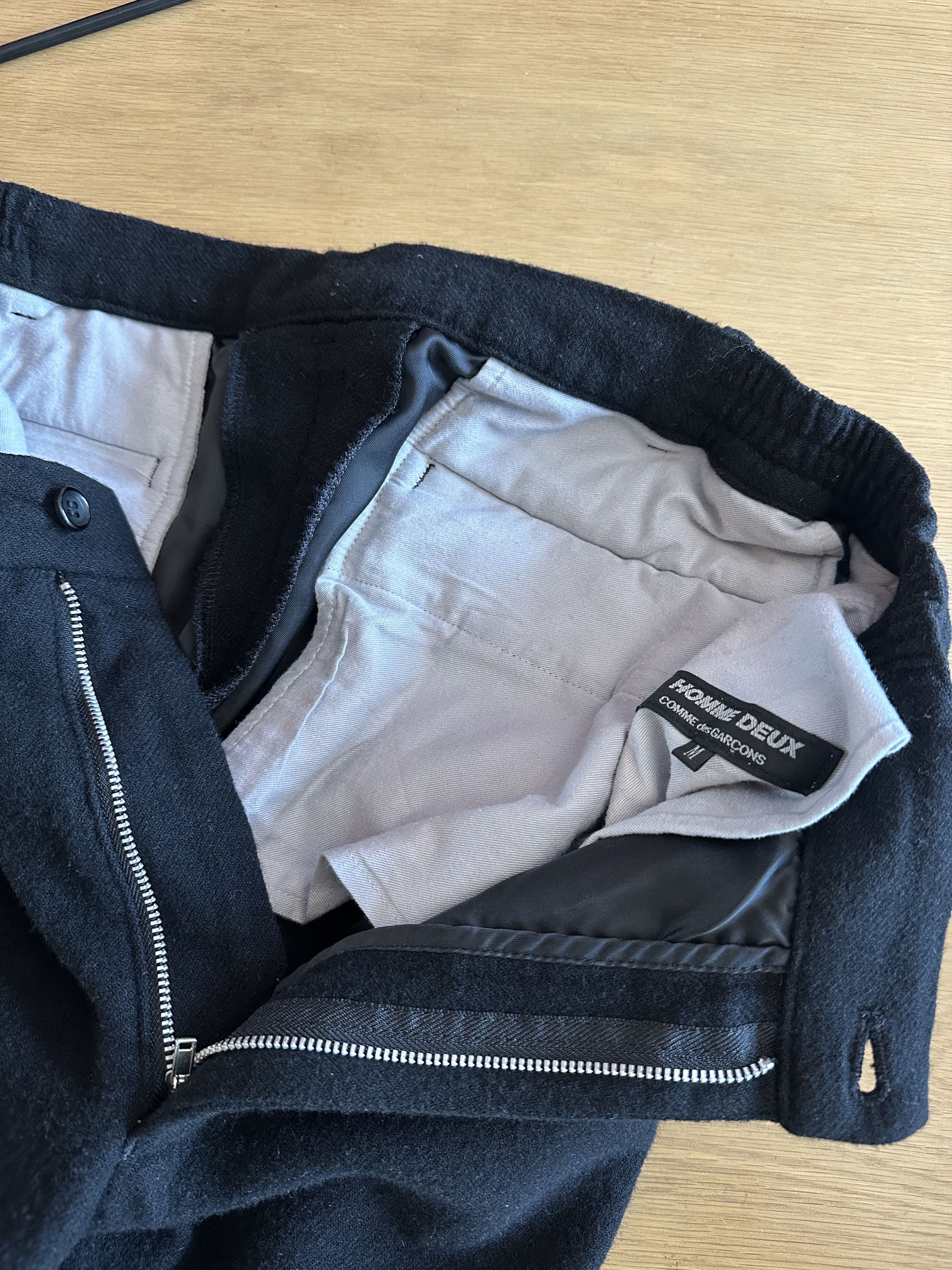 Comme des Garcons Homme Deux Comme Des Garcons Homme Duex Shrined Wool Trousers Size US 33 - 4 Thumbnail