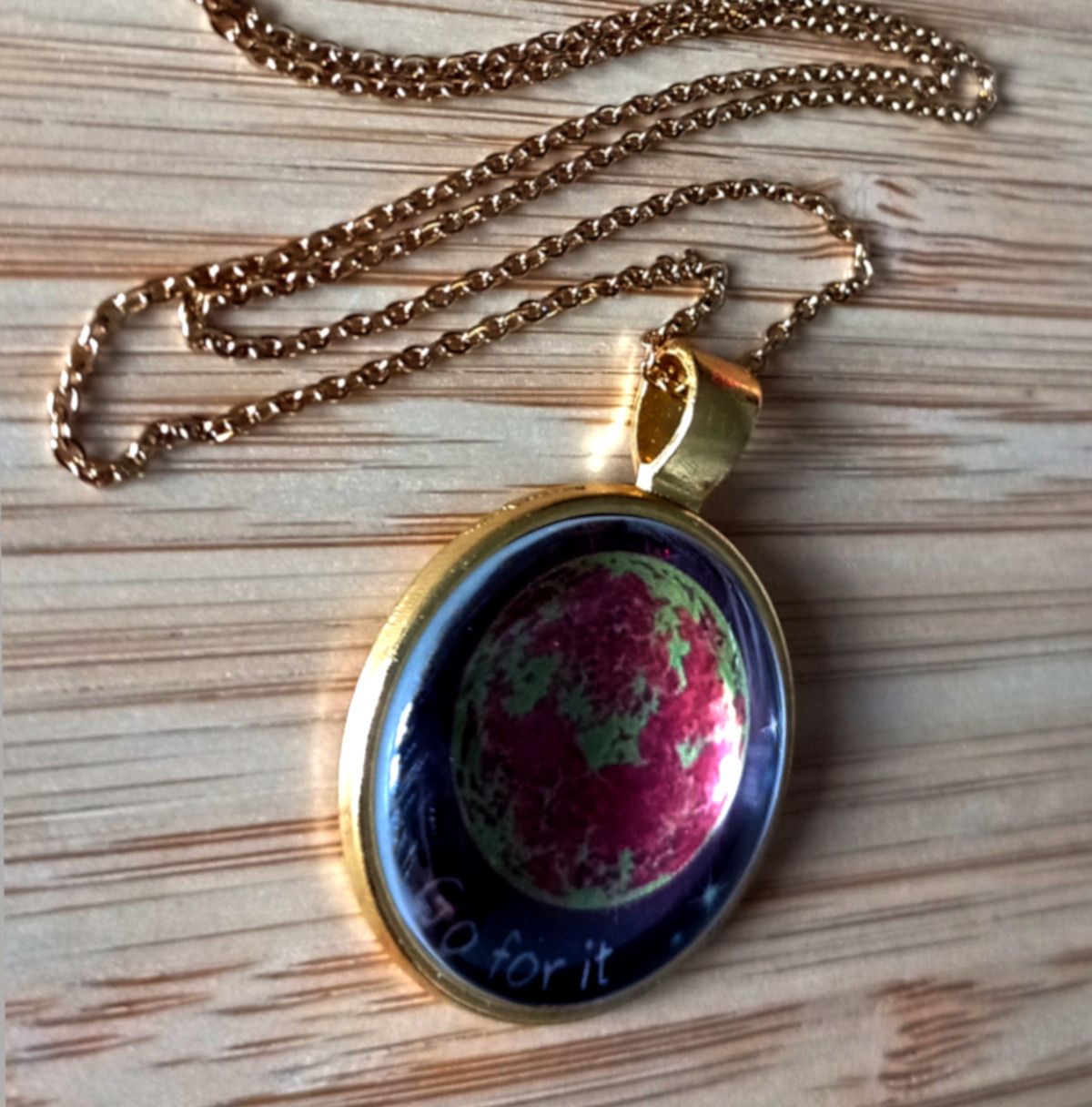 Hysteric Glamour × Japanese Brand × Vintage Punk Tiny Planet Sun Stainless Steel Gold Necklace Unique Size ONE SIZE - 7 Thumbnail