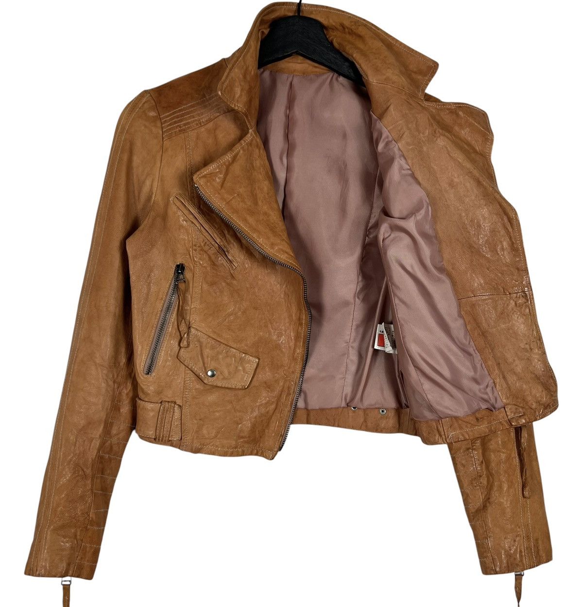Japanese Brand × Vintage Vintage Punk Bikers Double Collar Jacket Size S / US 4 / IT 40 - 3 Thumbnail