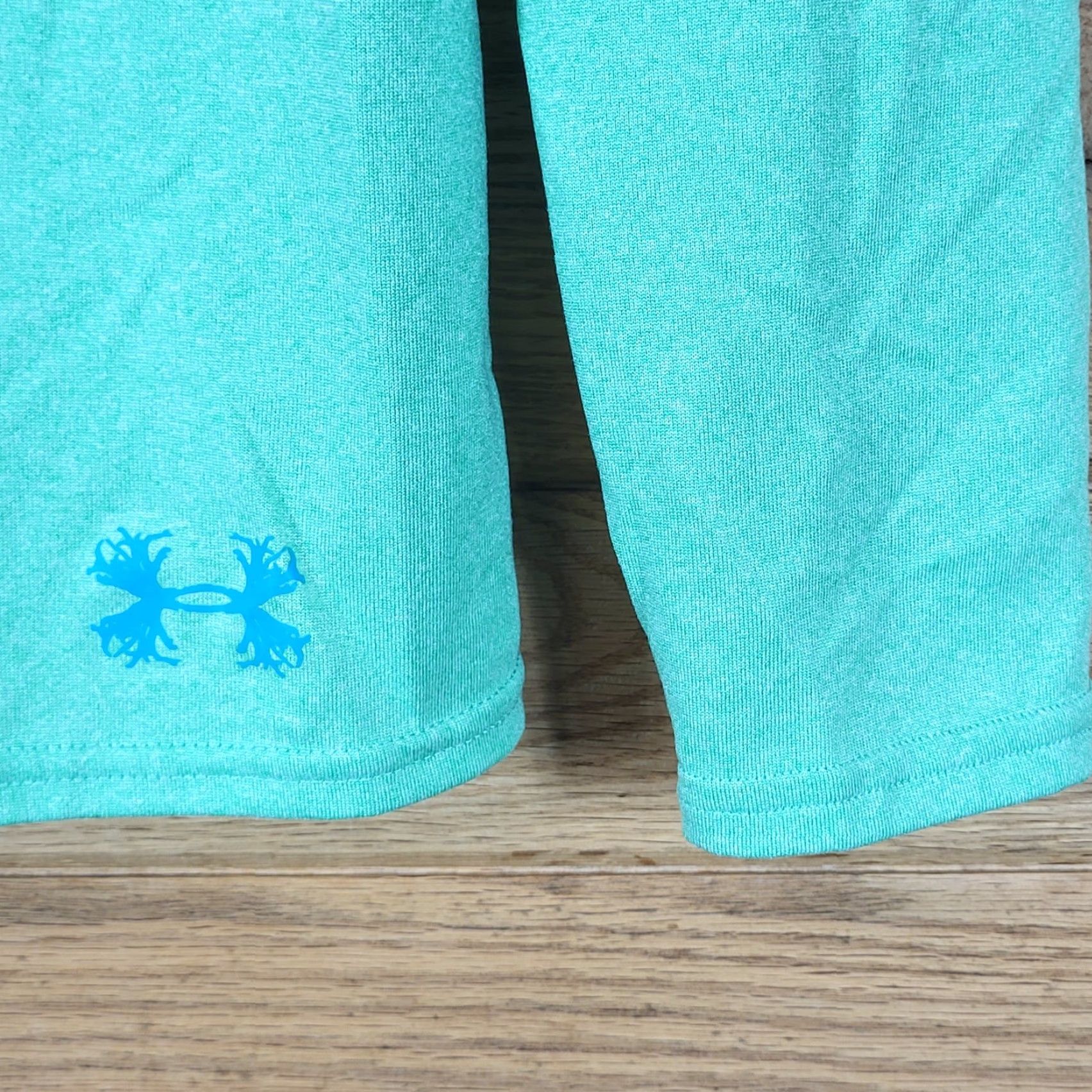 Under Armour Under Armour Hoodie Shirt Mens M Allseasongear Semi-Fitted Teal Green Logo Pullover Long Sleeve Jersey Solid Adult Mens Size US M / EU 48-50 / 2 - 8 Thumbnail