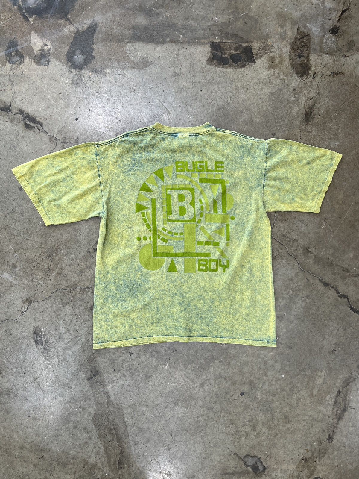 Vintage Vintage Bugle B Logo Acid Washed Dyed Surf Skate Tee XL Size US XL / EU 56 / 4 - 2 Thumbnail