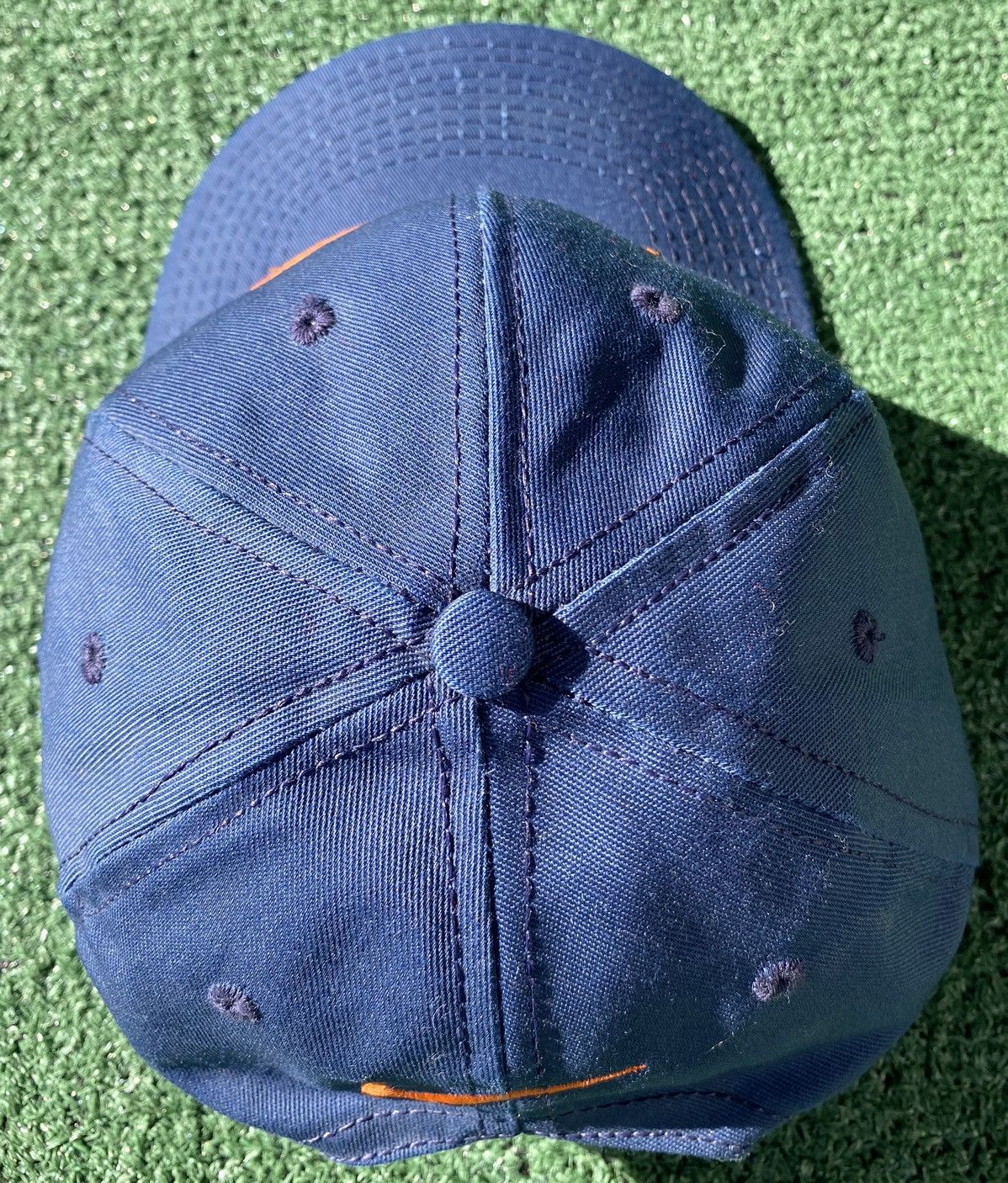 Nike VTG 90’s Nike Embroidered Front & Back Swoosh Snapback Hat Size ONE SIZE - 6 Thumbnail