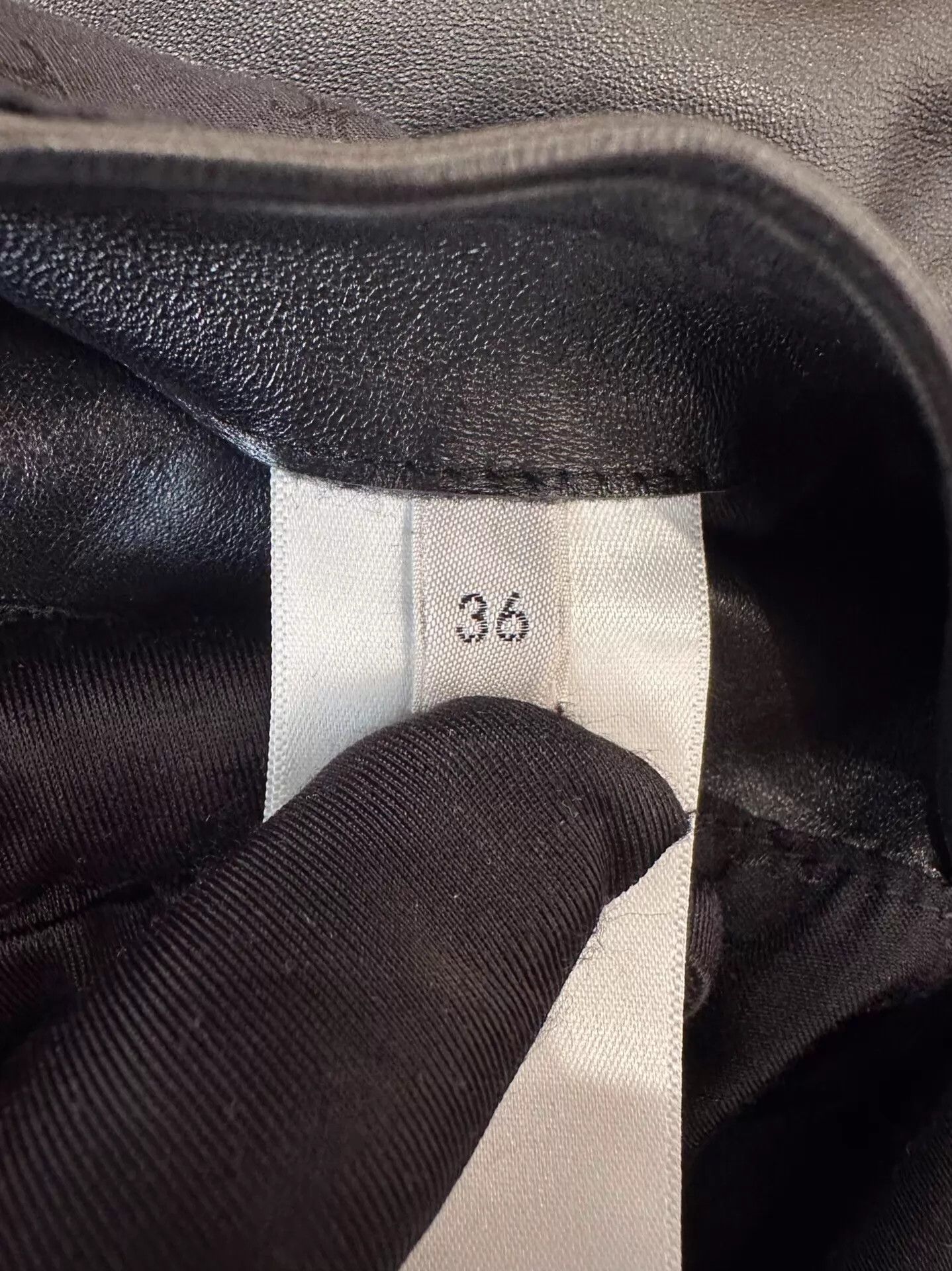 Celine Celine women's black lambskin Triomphe gold-button jacket Size XS / US 0-2 / IT 36-38 - 7 Thumbnail
