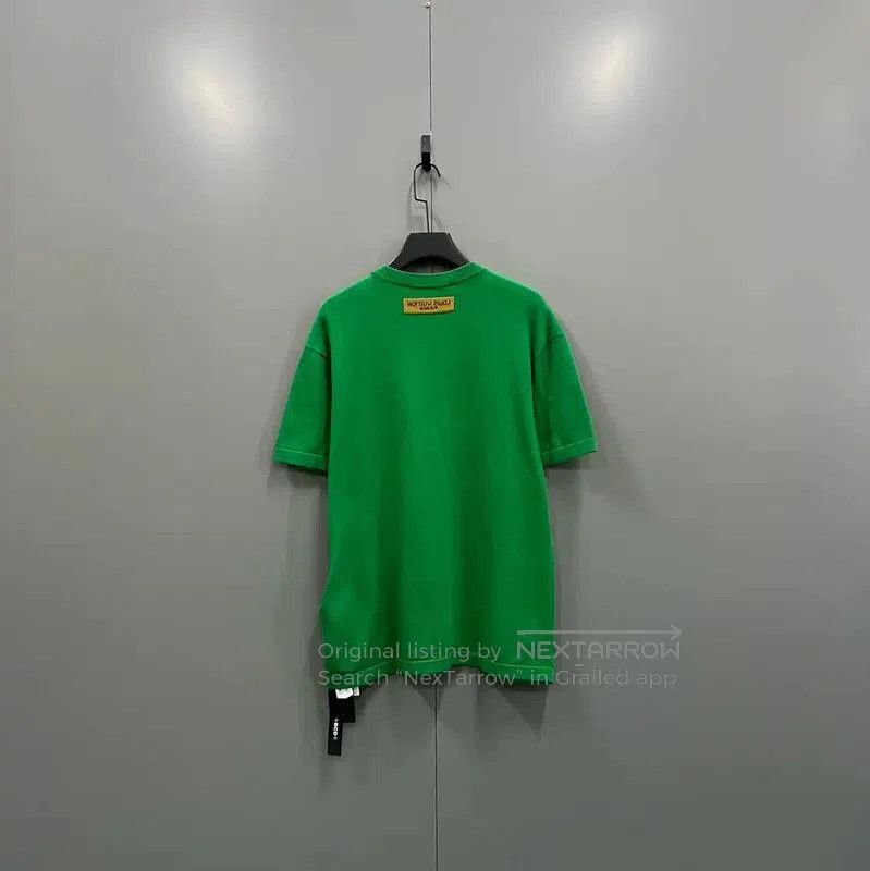 Louis Vuitton Louis Vuitton Green Wool Logo Short Sleeve T-Shirt . Size US L / EU 52-54 / 3 - 3 Thumbnail