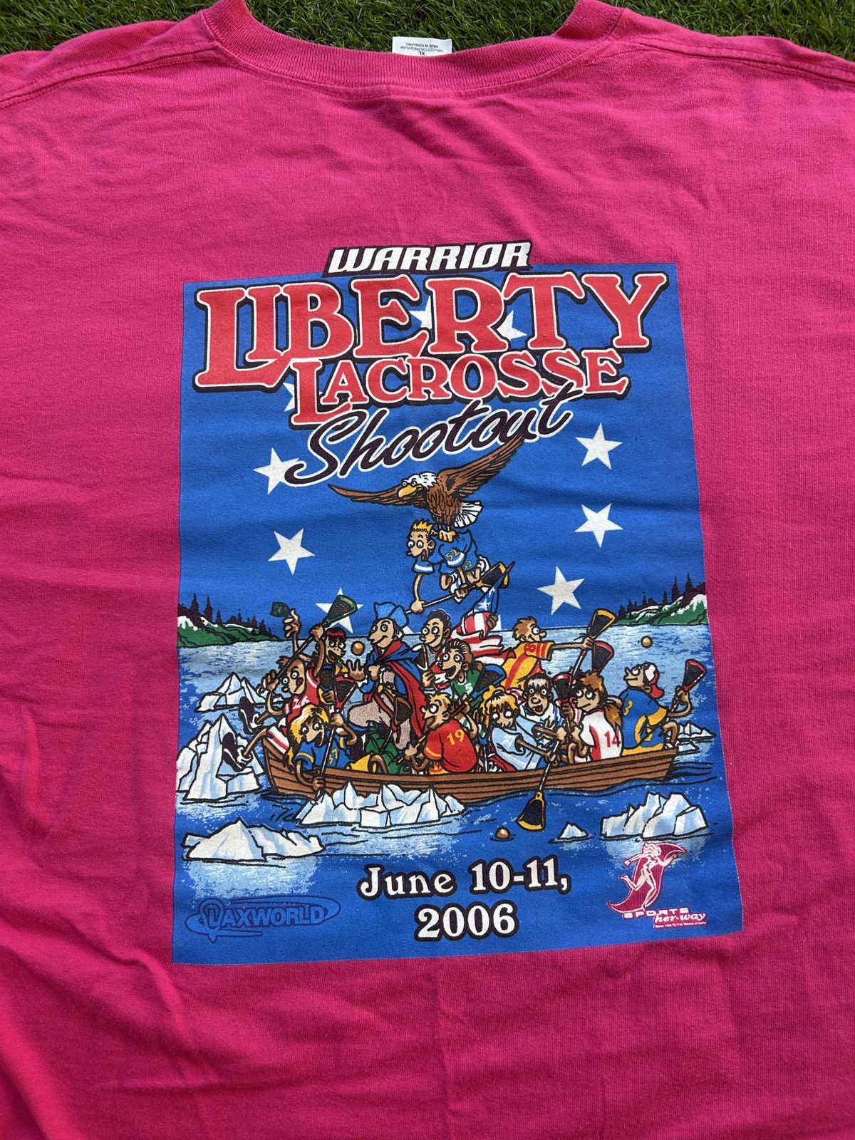 Vintage Vintage 2006 Warrior Liberty Lacrosse Tournament T-Shirt Size US L / EU 52-54 / 3 - 5 Thumbnail