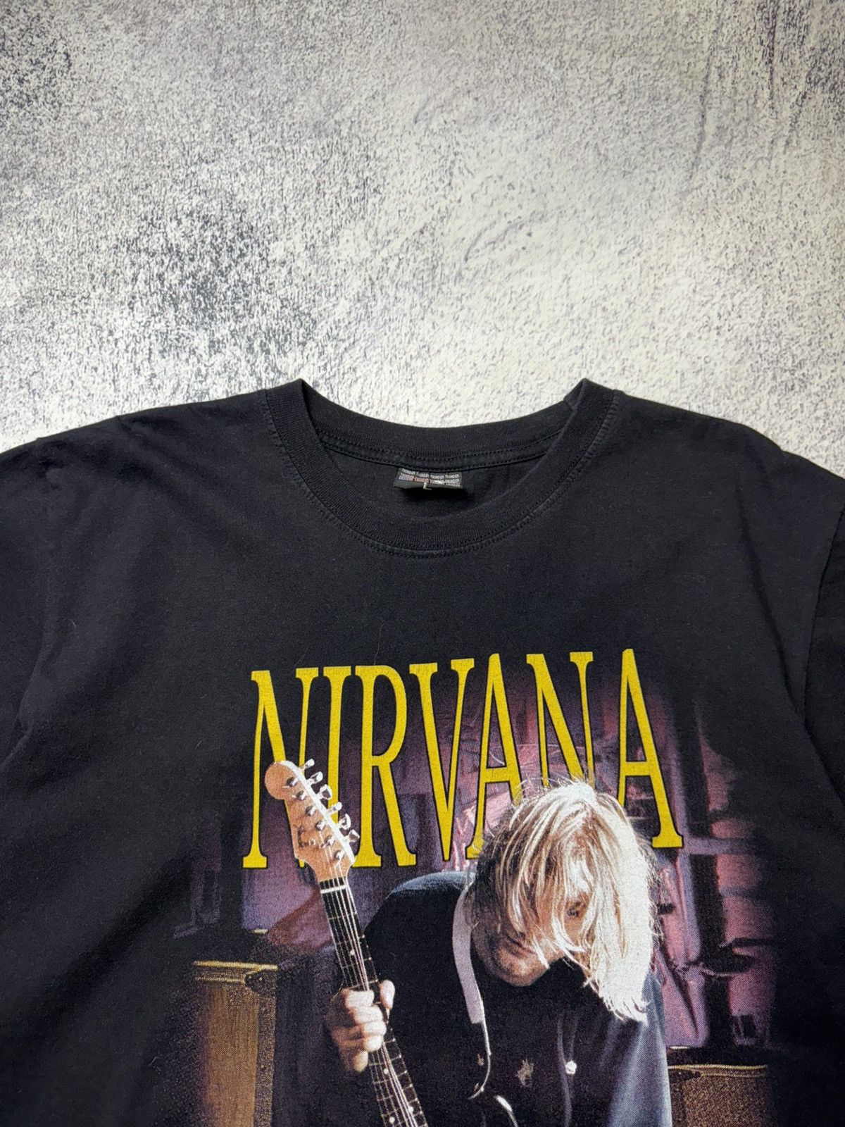 Nirvana Vintage Nirvana Kurt Cobain Black T Shirts Size US L / EU 52-54 / 3 - 10 Thumbnail