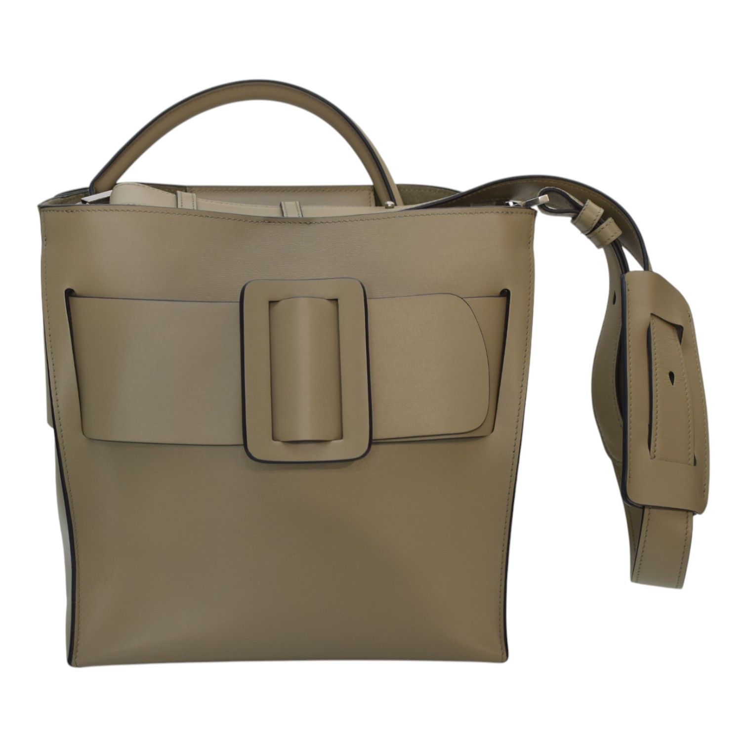 Boyy Devon 21 Calfskin Leather Tote Shoulder Bag in Grey, Women's